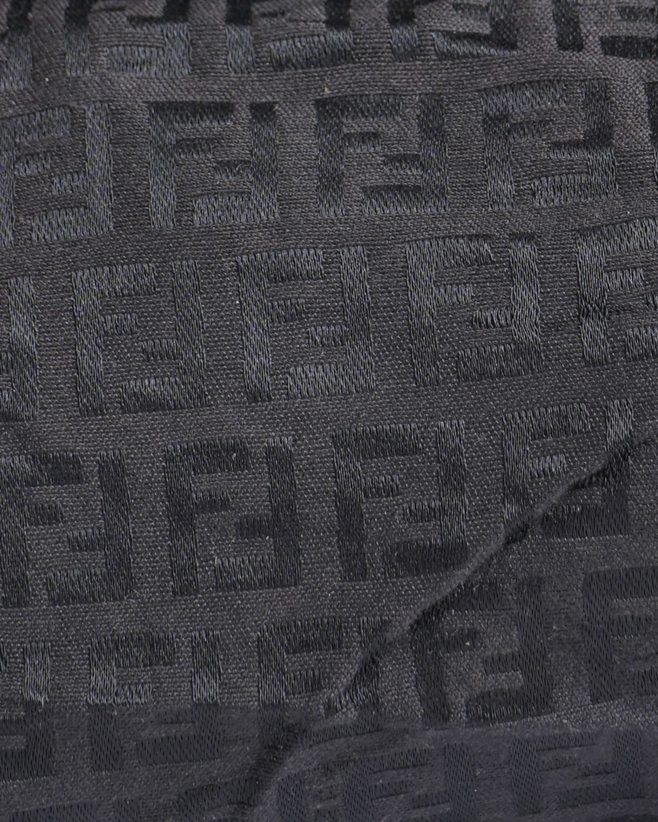 Fendi Monogram Canvas Barrel Shoulder Bag
