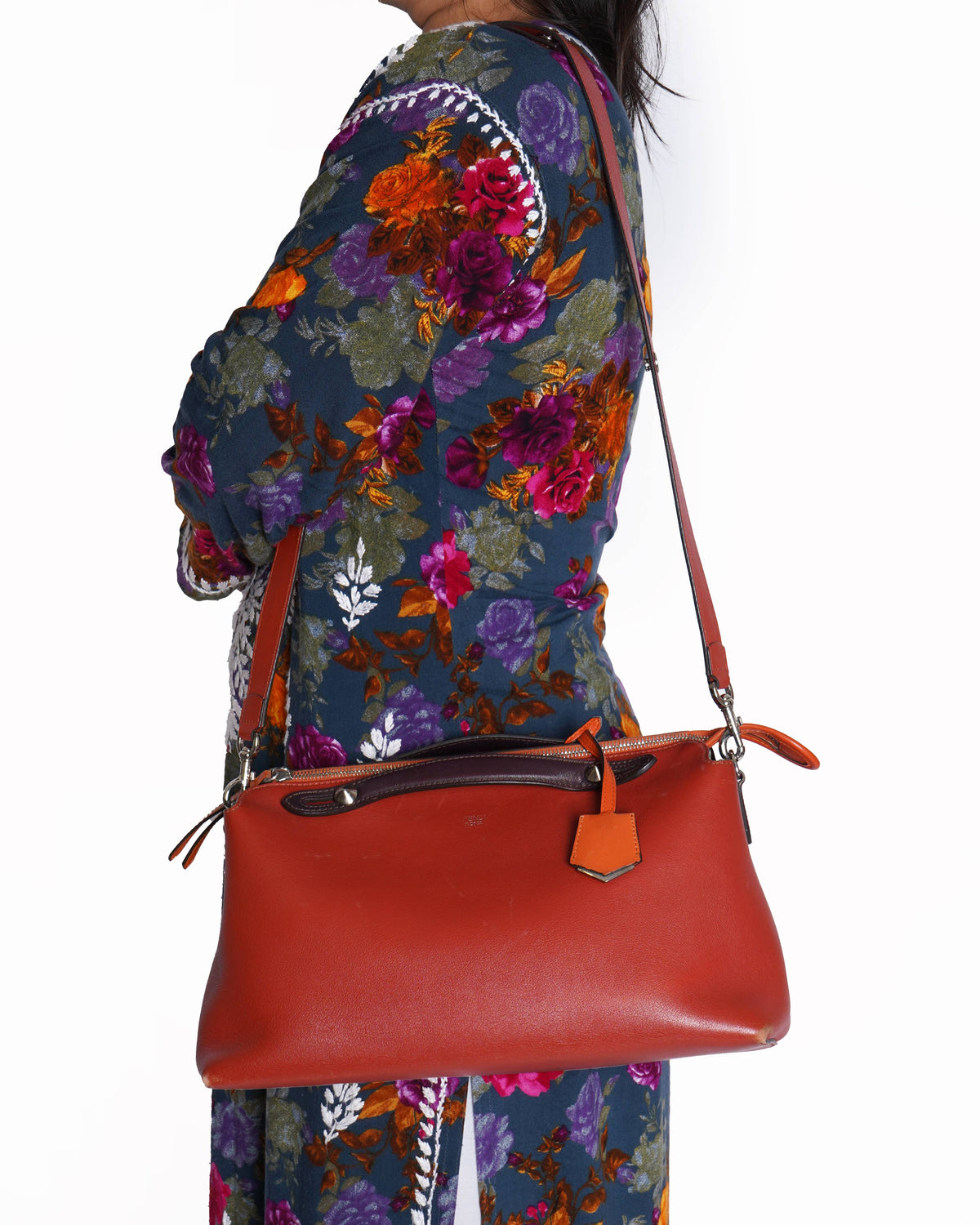 Fendi 
Leather Rust Shoulder Bag