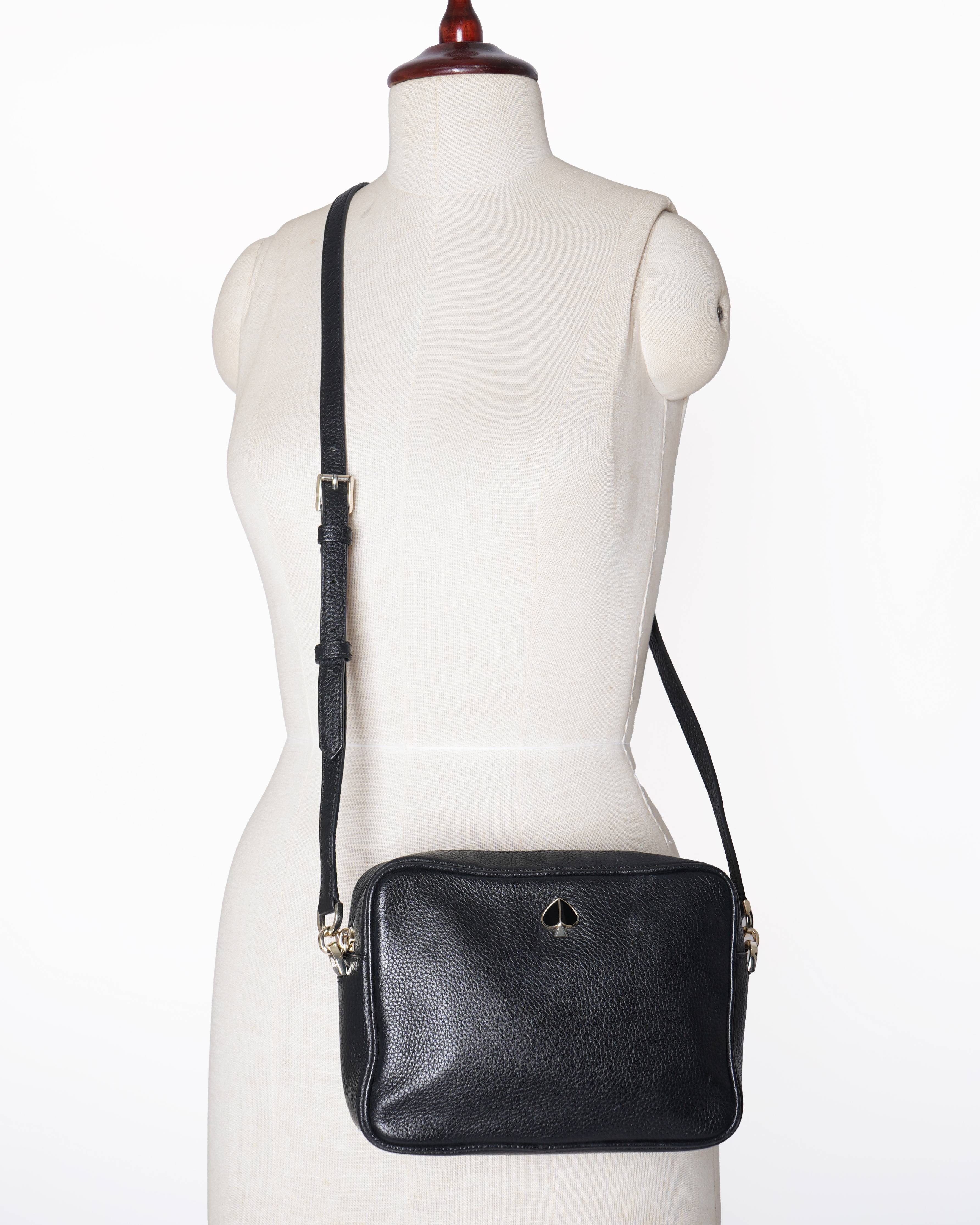 Kate Spade New York Polly Black Leather Crossbody bag