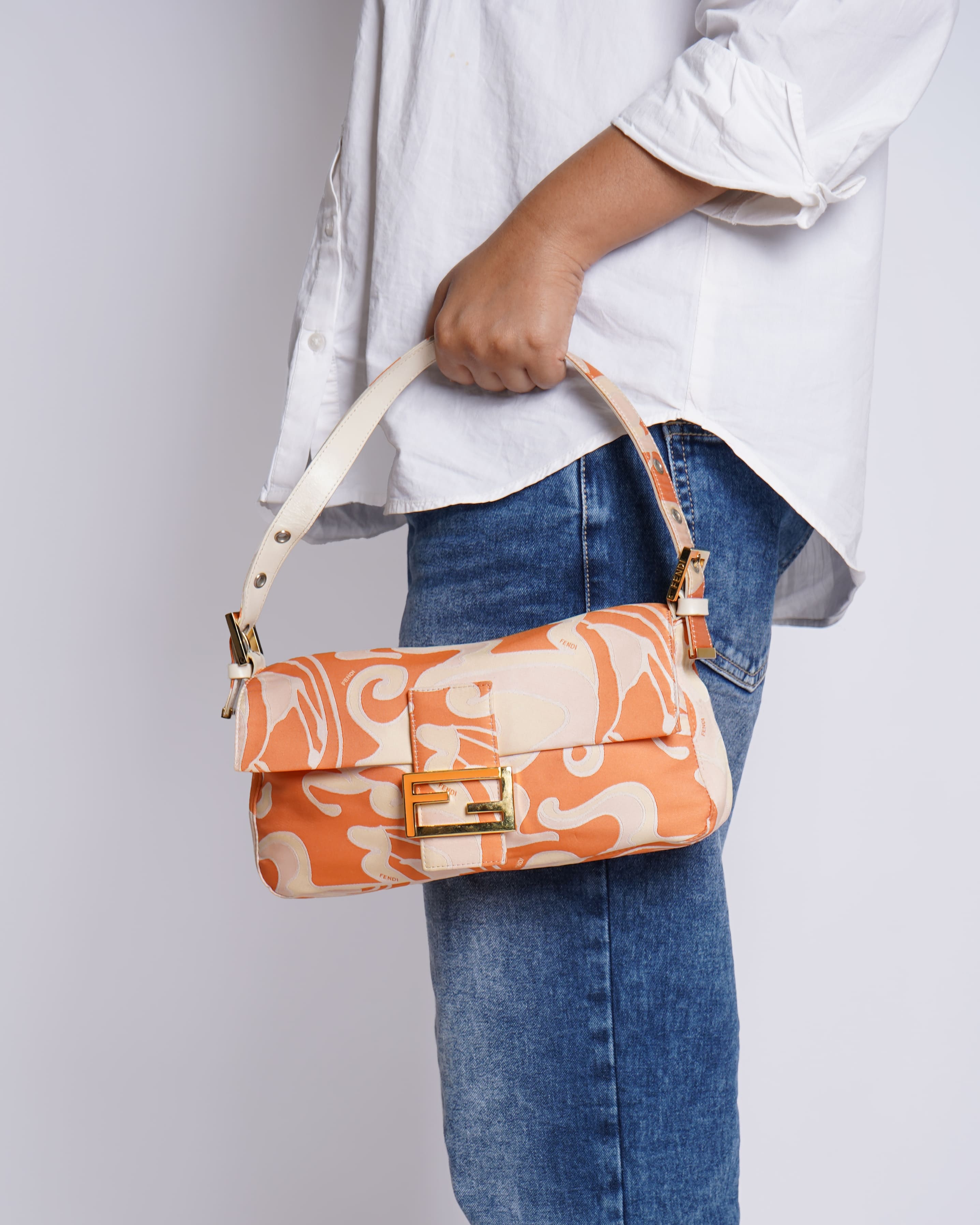 Fendi Vintage Silk Baguette