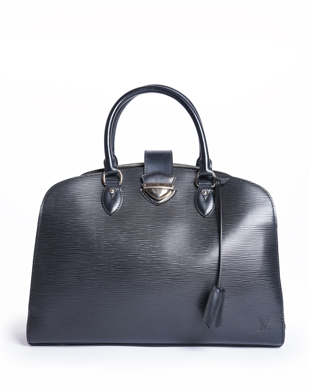 Louis vuitton epi pont neuf black top handle bag