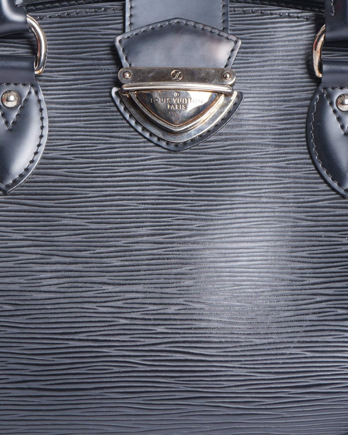 Louis vuitton epi pont neuf black top handle bag