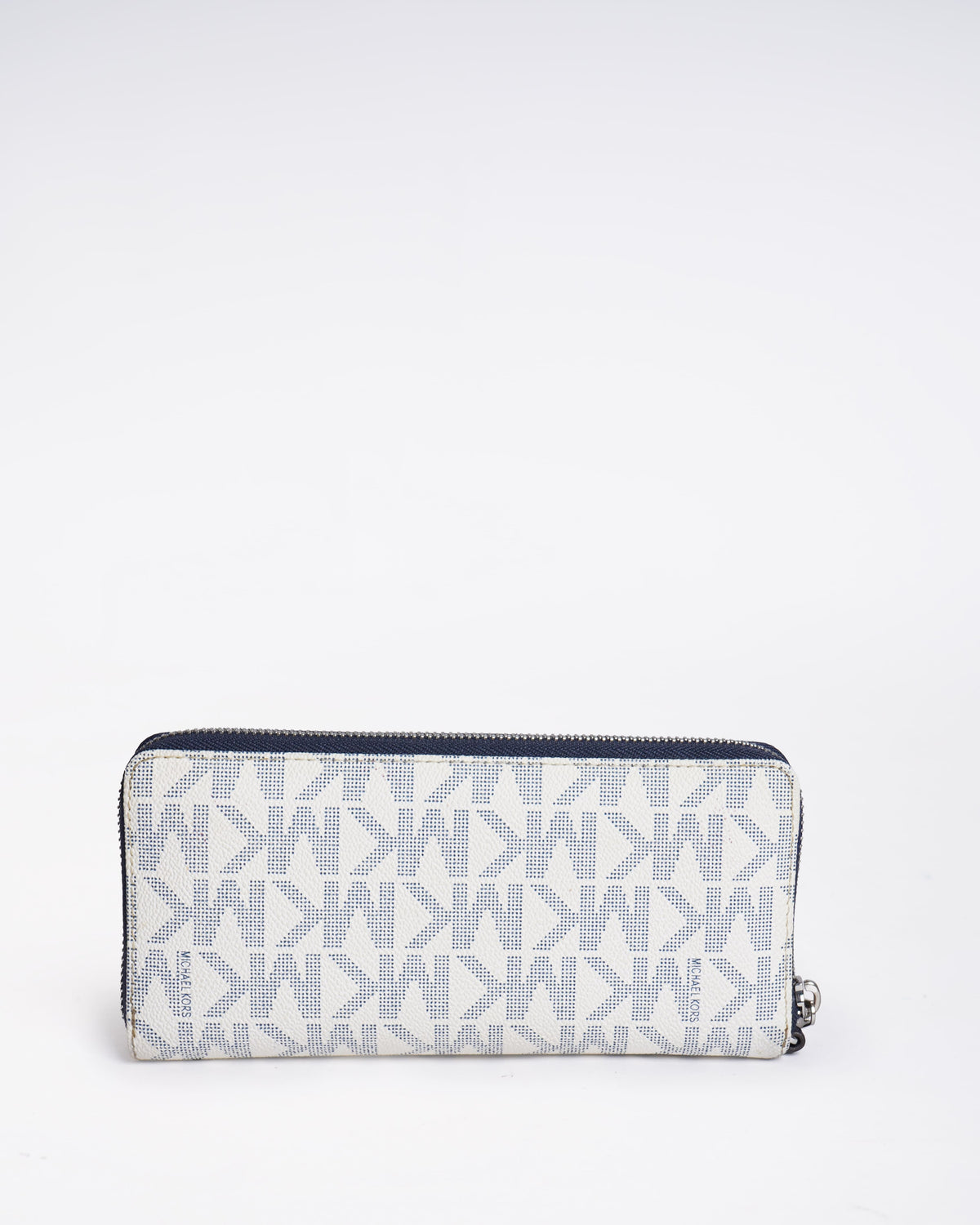 Michael Kors jet set logo white wallet