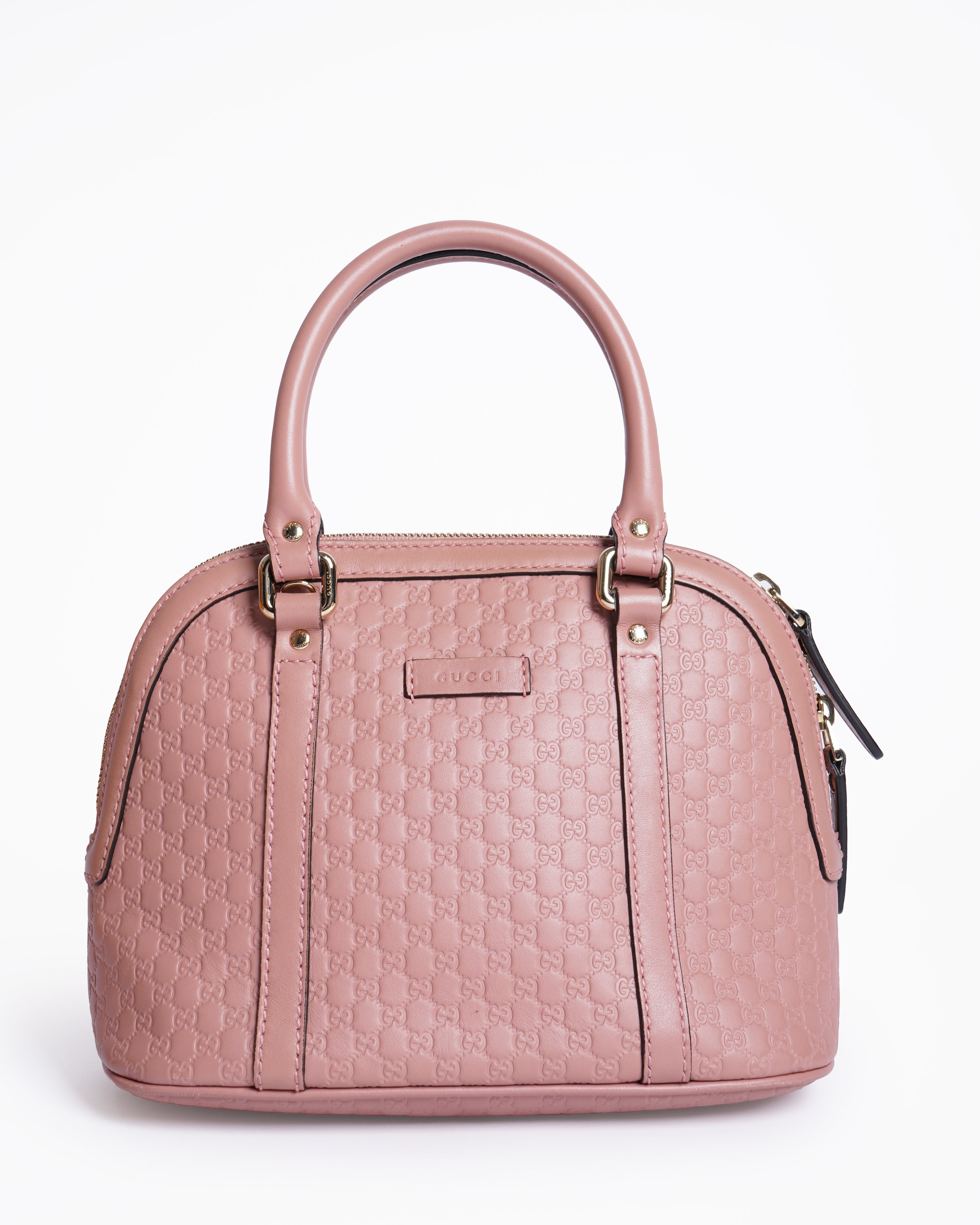 Gucci pink microguccissima dome bag