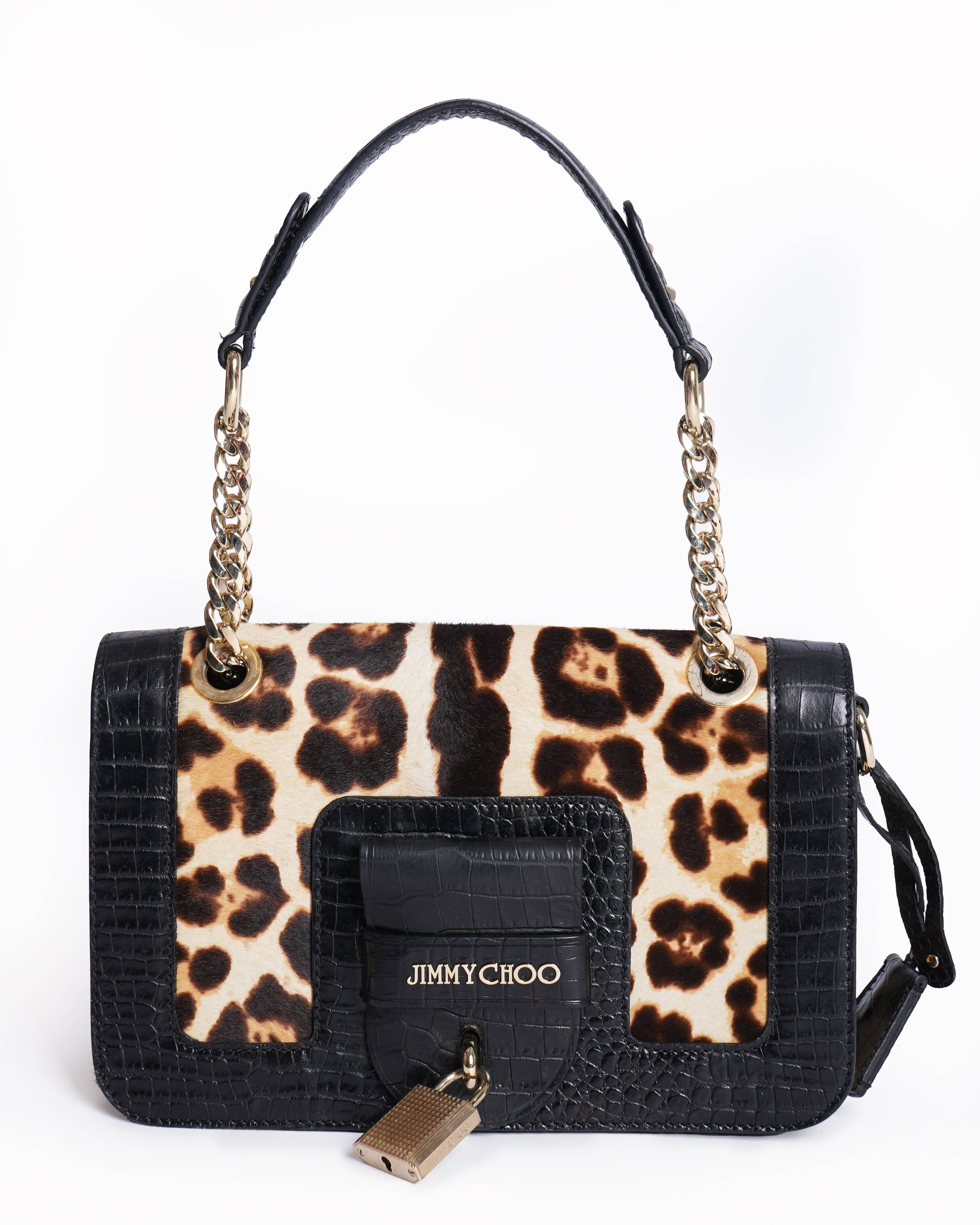 Jimmy choo pony hair shoulder bag