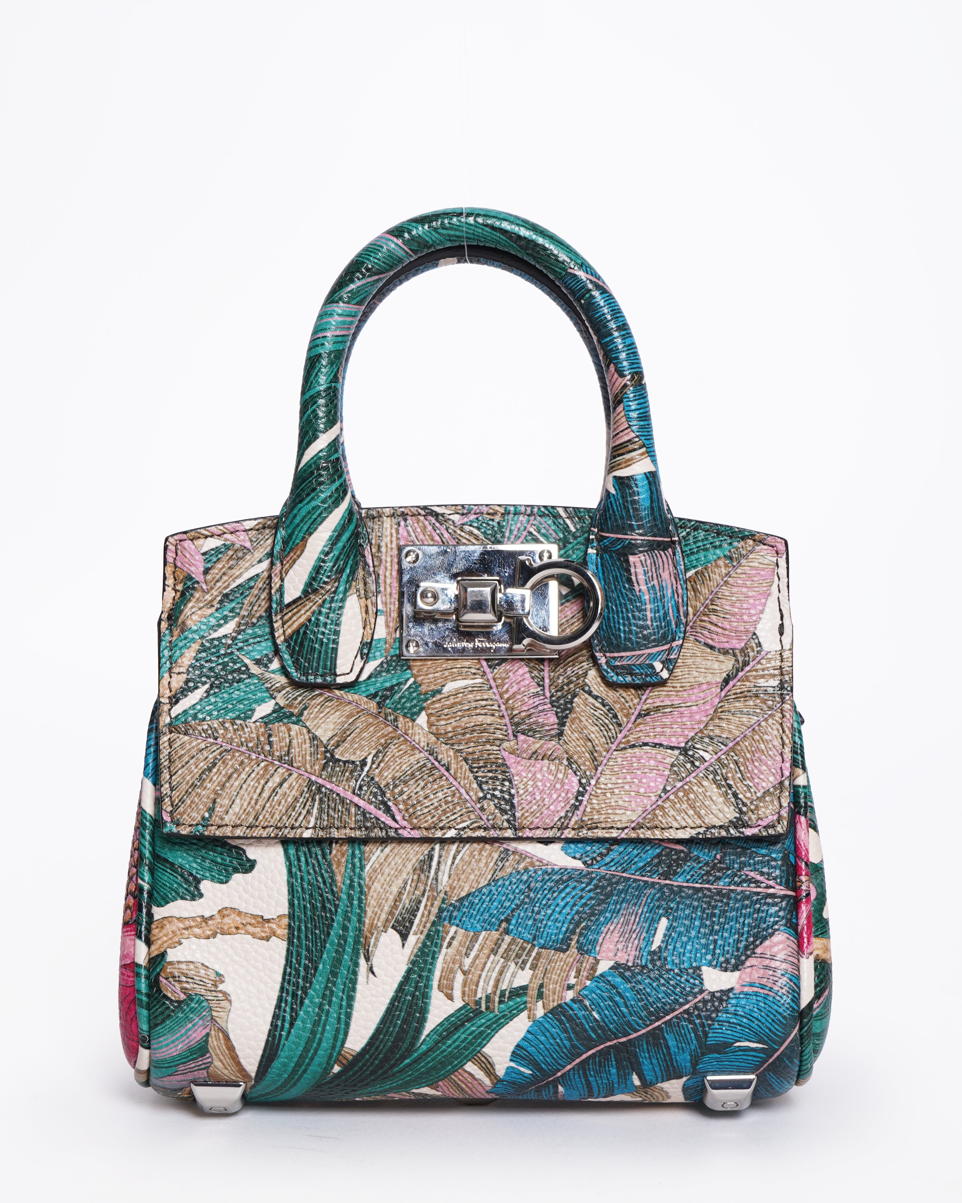 Salvatore Ferragamo floral studio box Mini crossbody bag