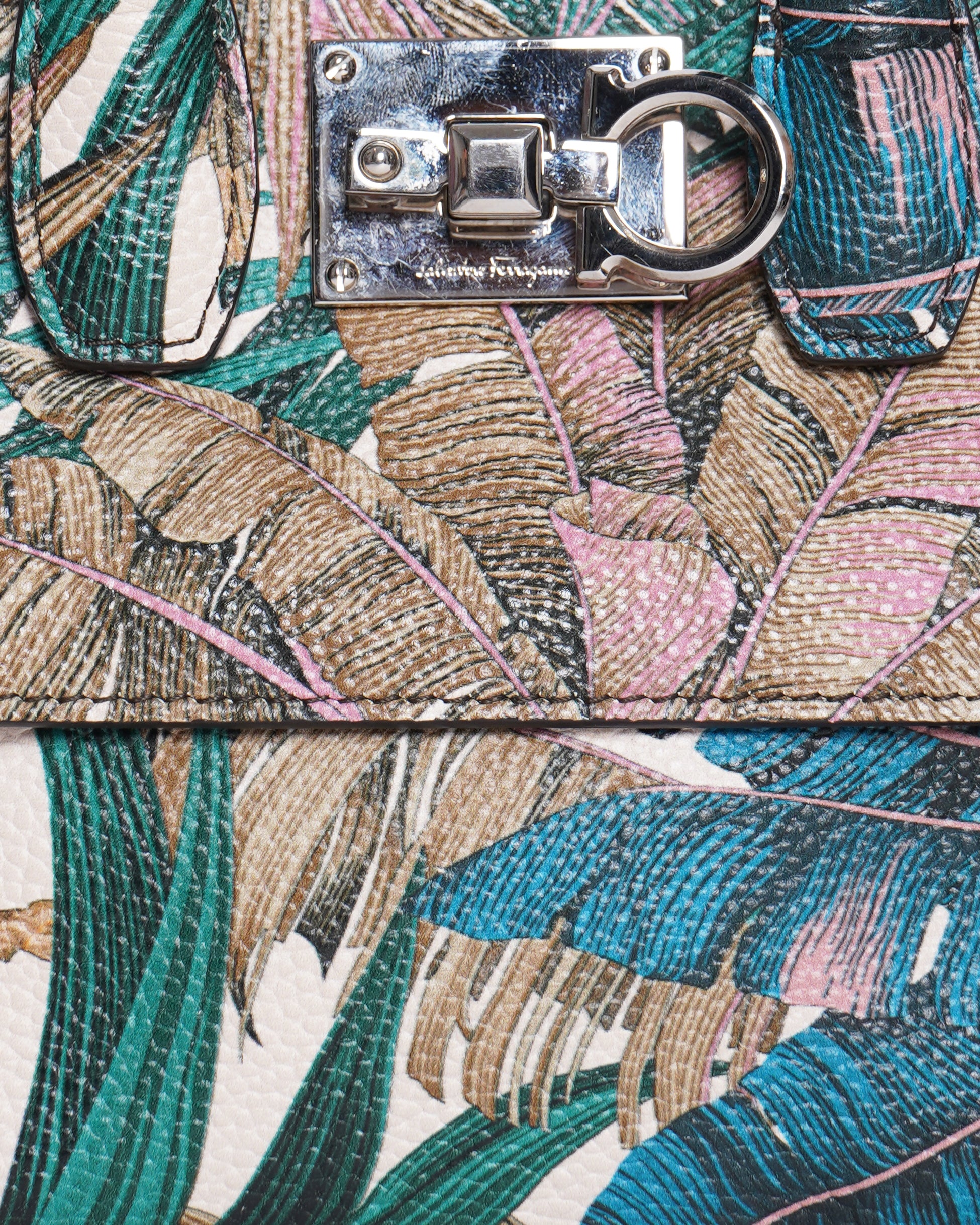 Salvatore Ferragamo floral studio box Mini crossbody bag