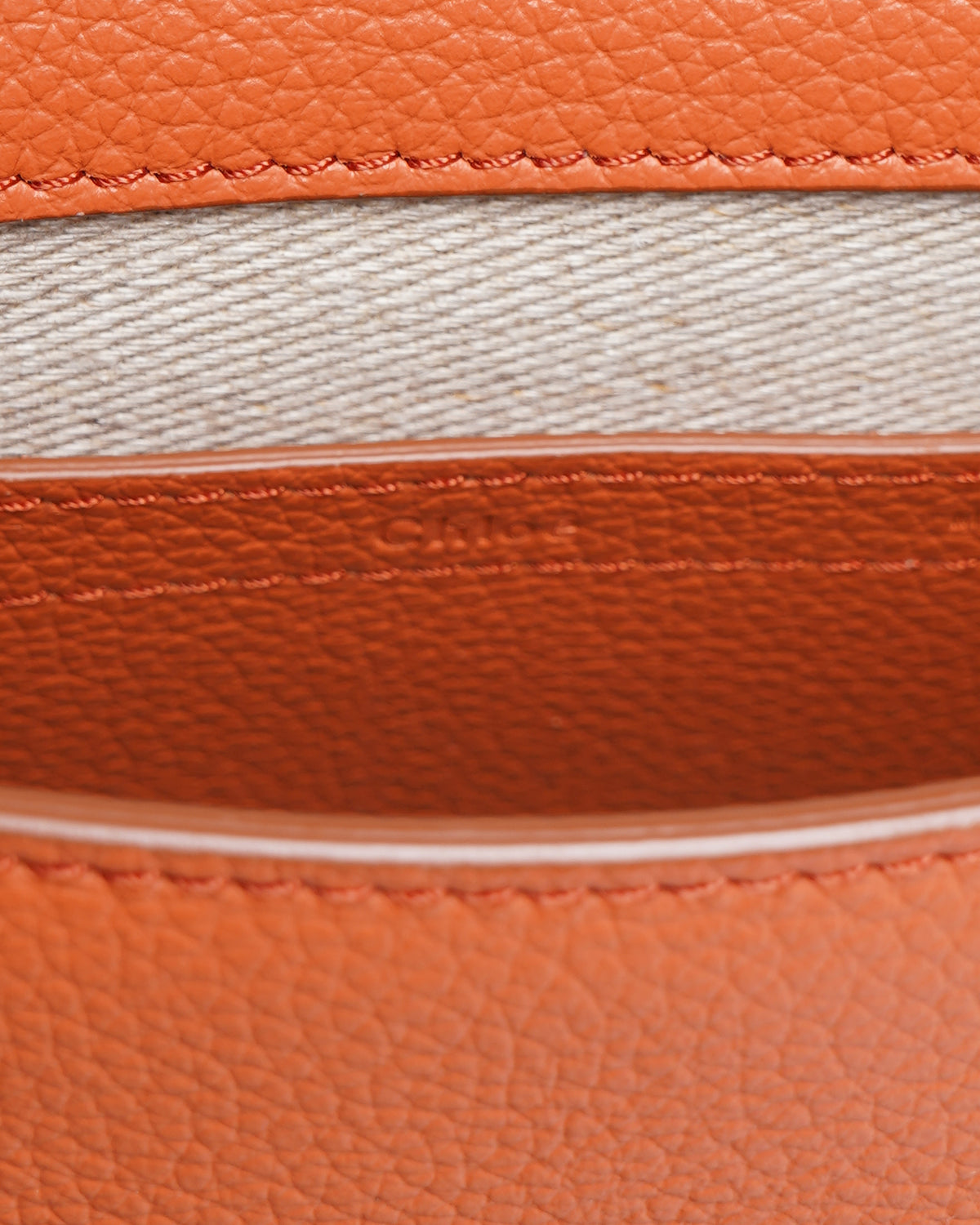 New Chloe Marcie saddle bag grained leather