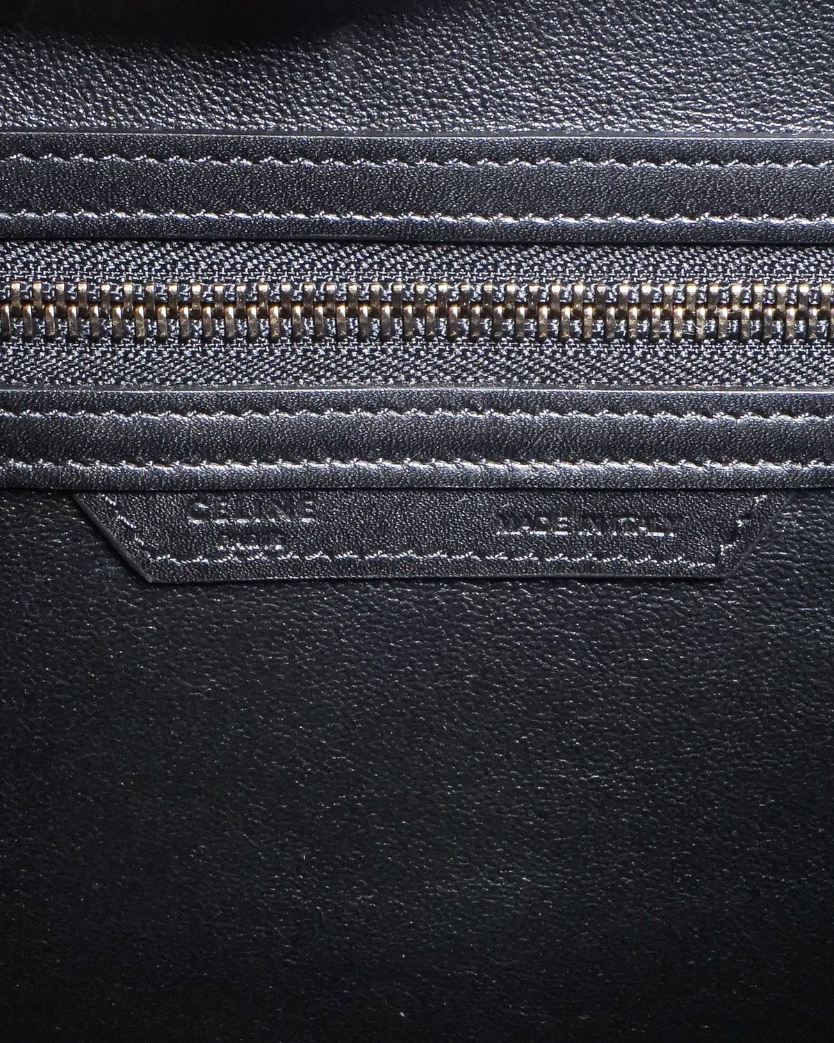 Céline Tri-Color Pebbled Calfskin Luggage Tote