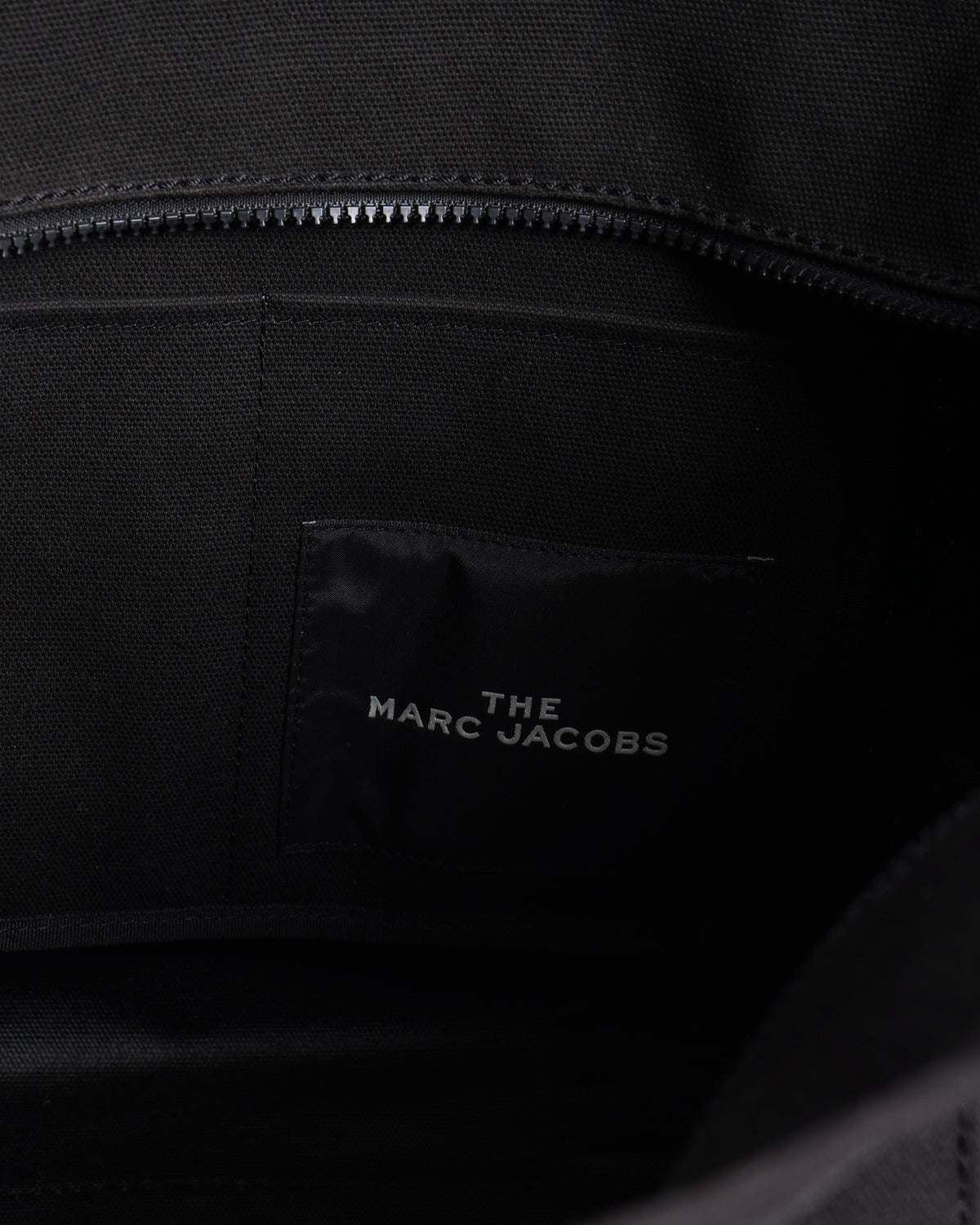 Marc jacobs canvas black tote bag