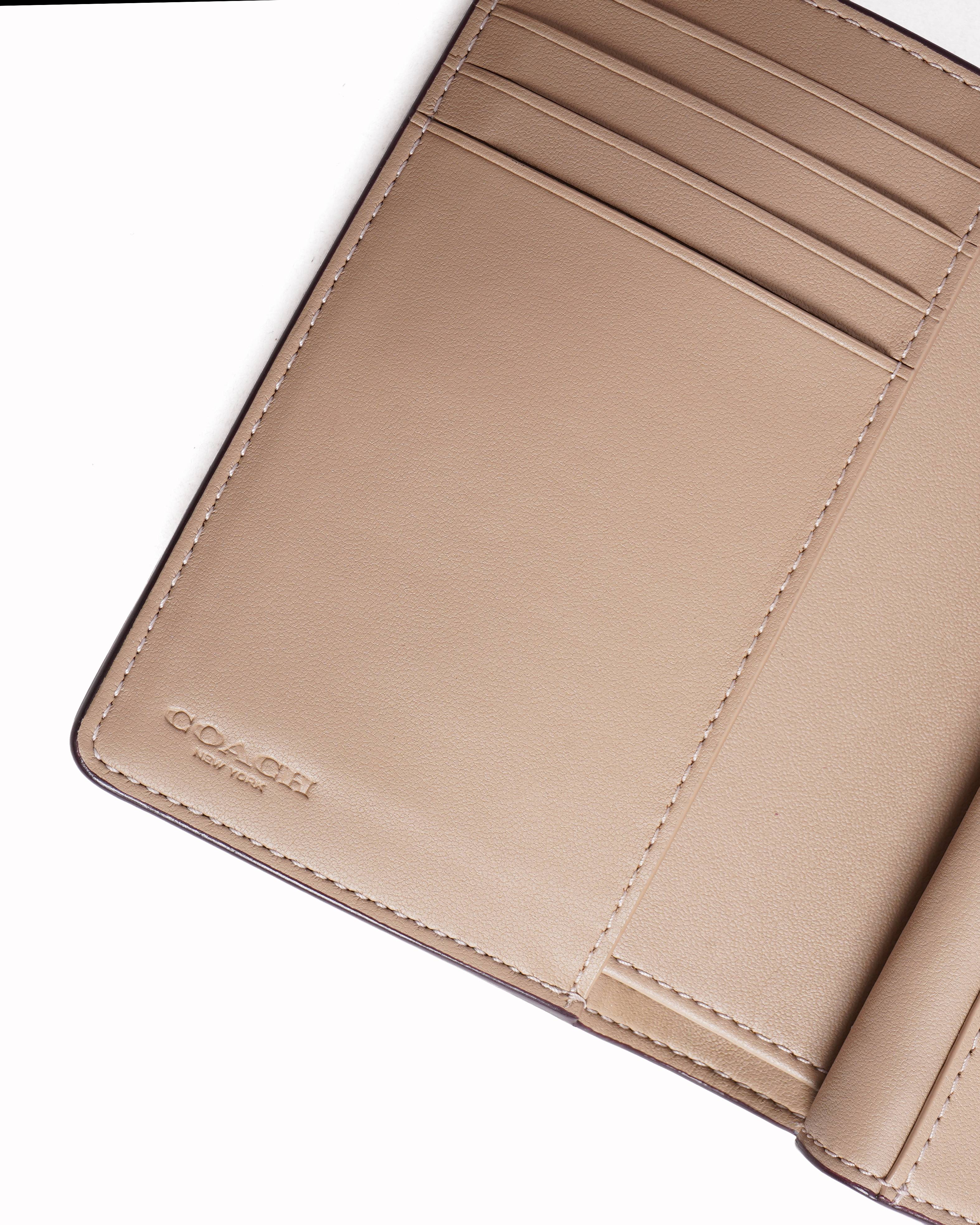 Coach Women's Monogram Wallet In Beige