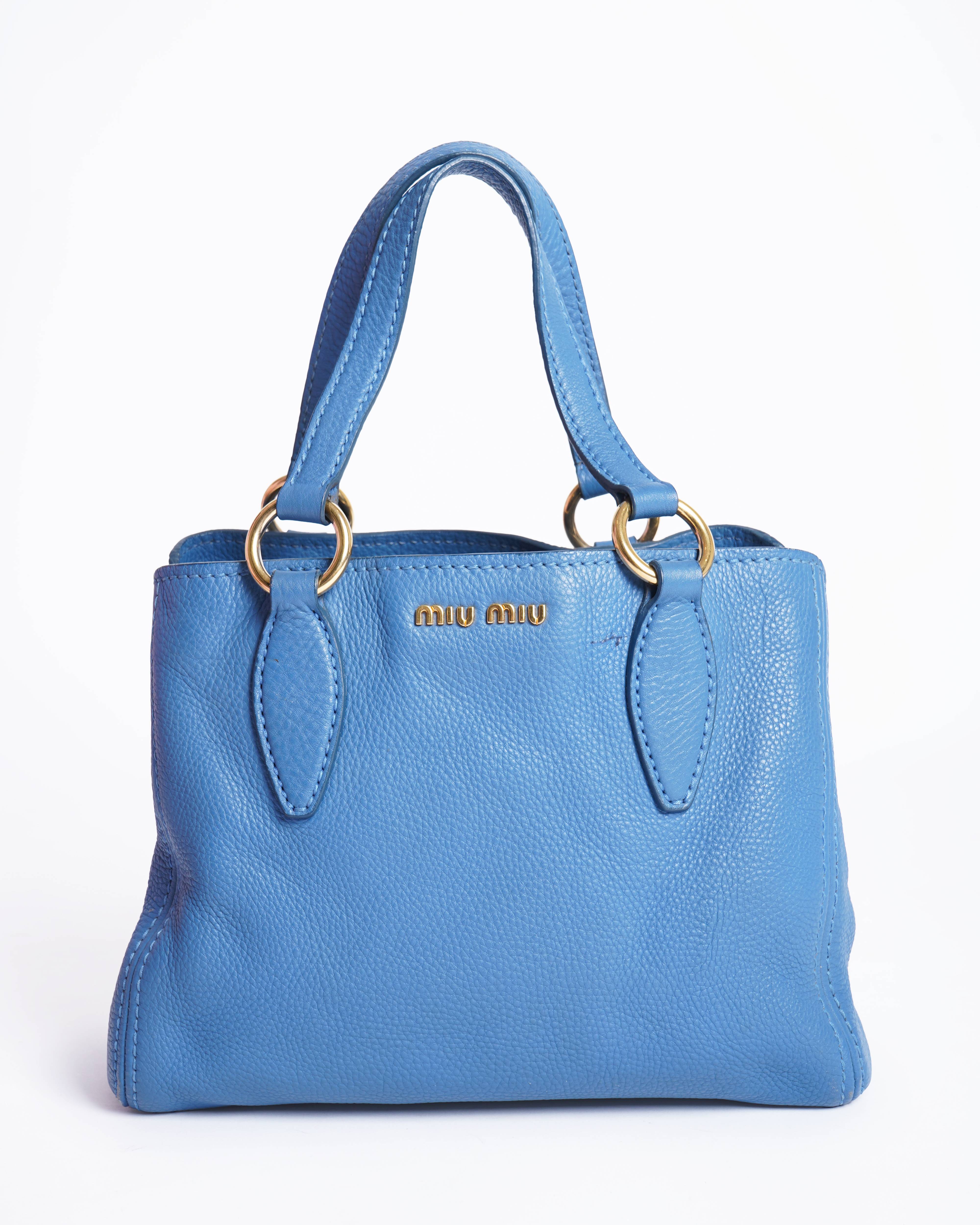 Miu Miu Blue leather handbag
