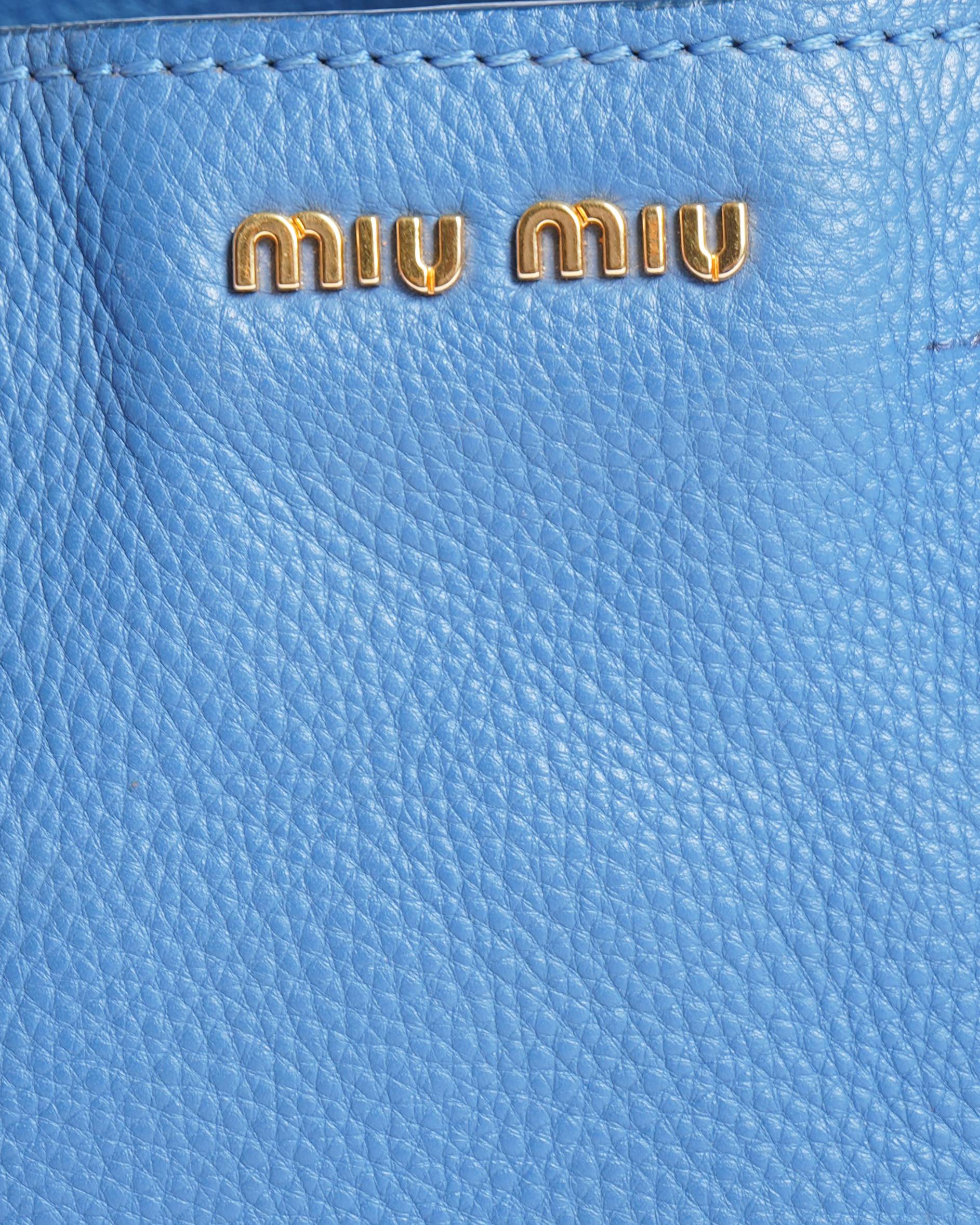Miu Miu Blue leather handbag