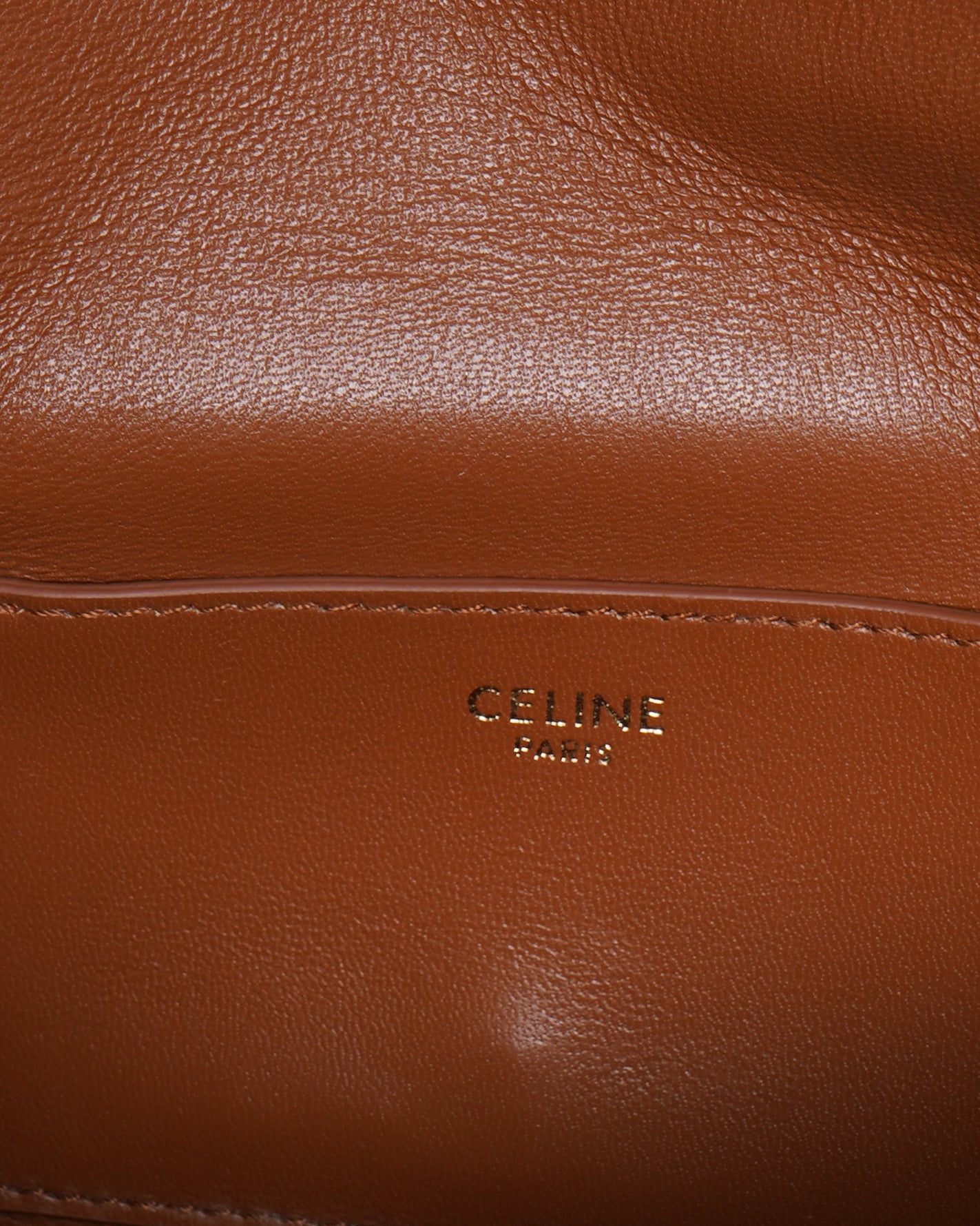 Celine Mini Tabou Shoulder Bag In Tan