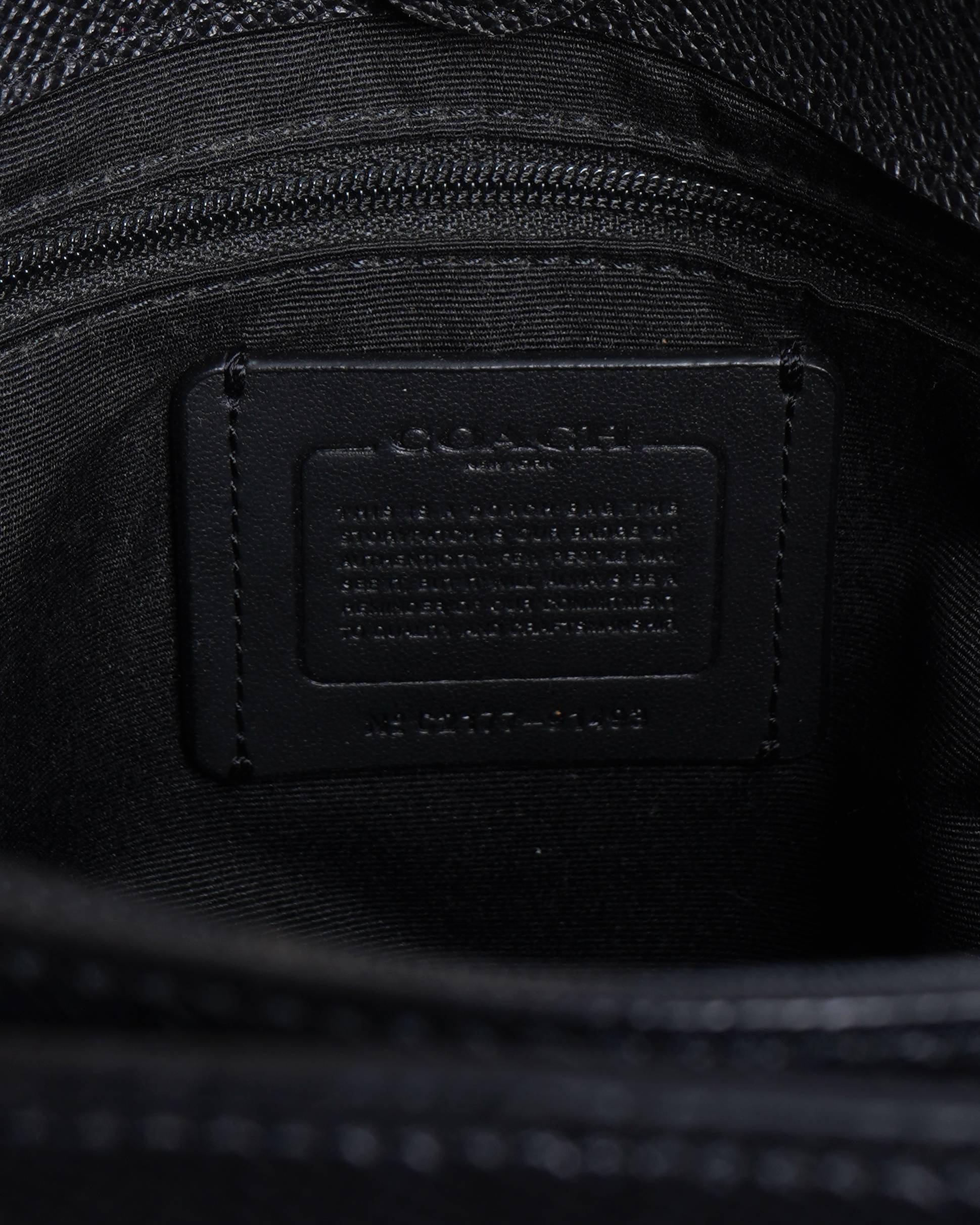 Coach mini lillie carryall handbag with shoulder strap in black