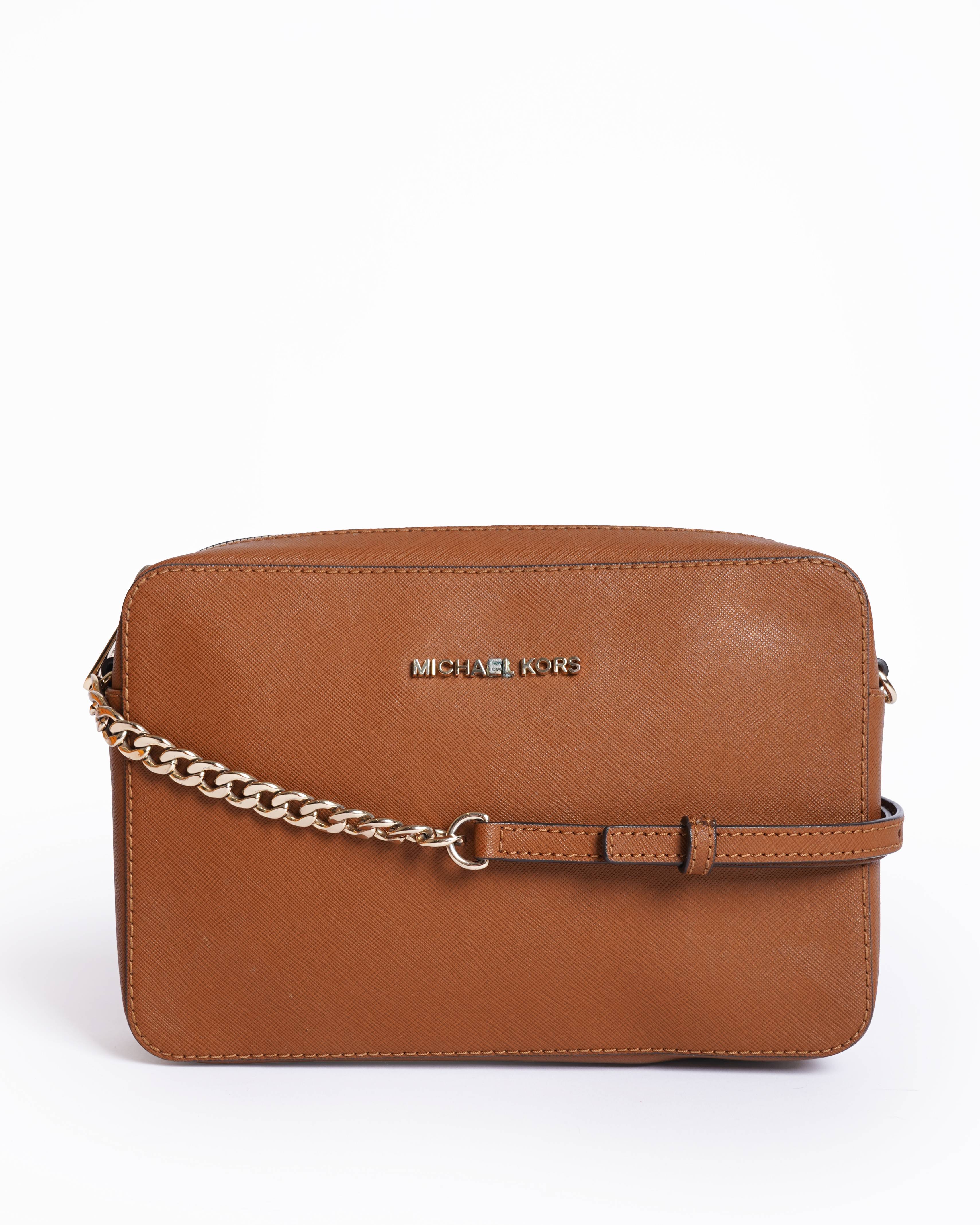 MICHAEL KORS Jet Set Large Saffiano Leather Crossbody Bag