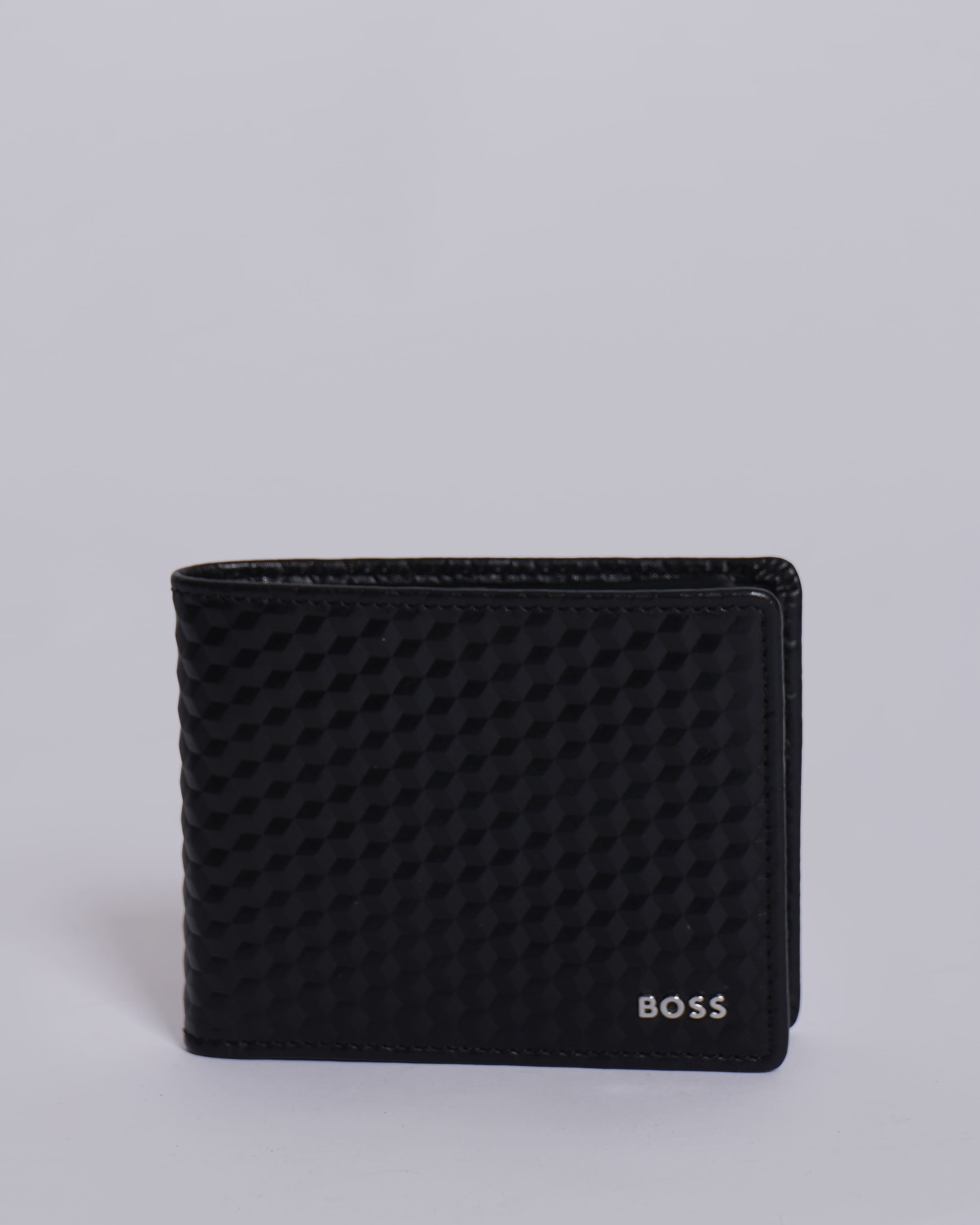 New Hugo boss men's leather short wallet