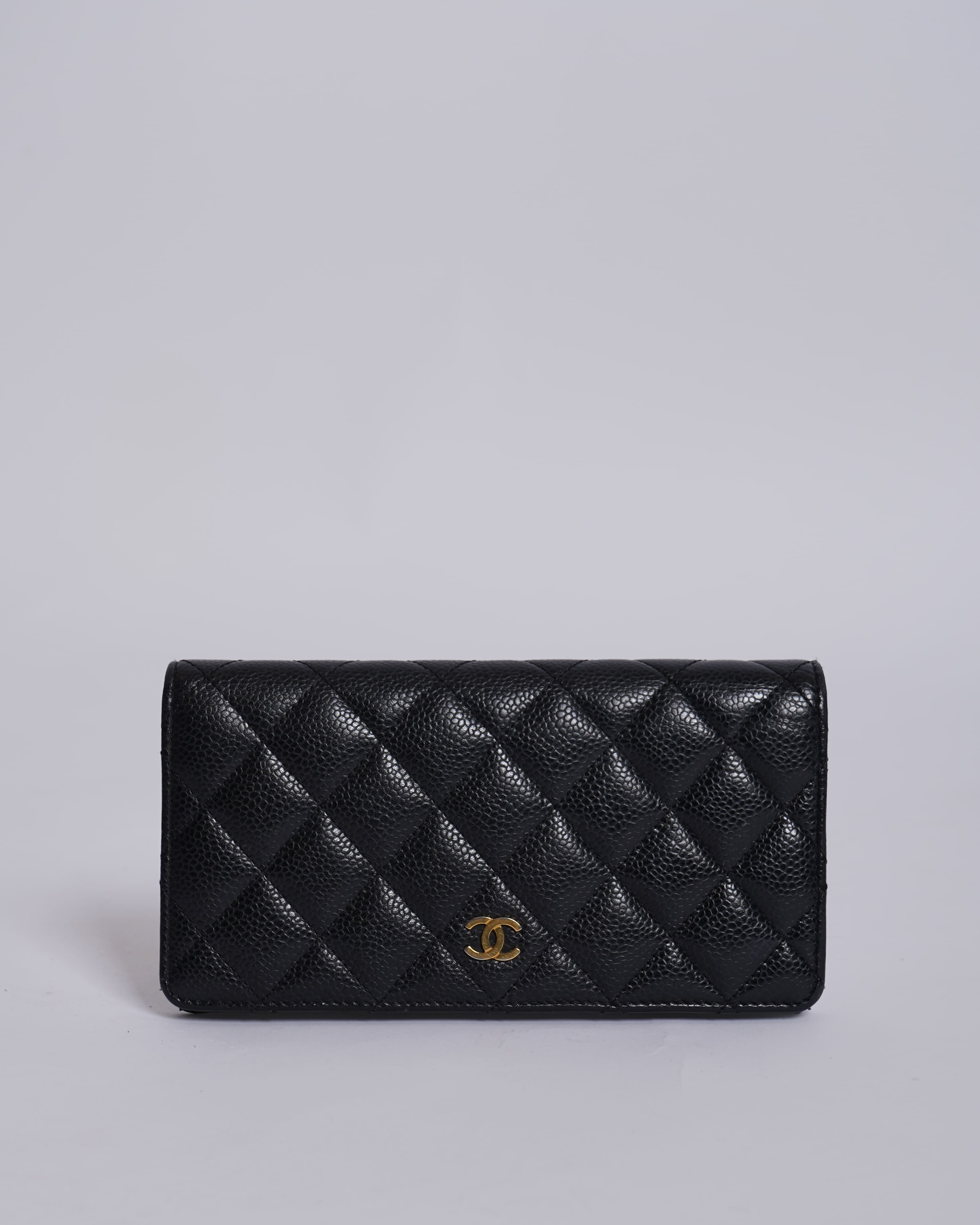 Chanel Quilted Timeless Classic Wallet In Black