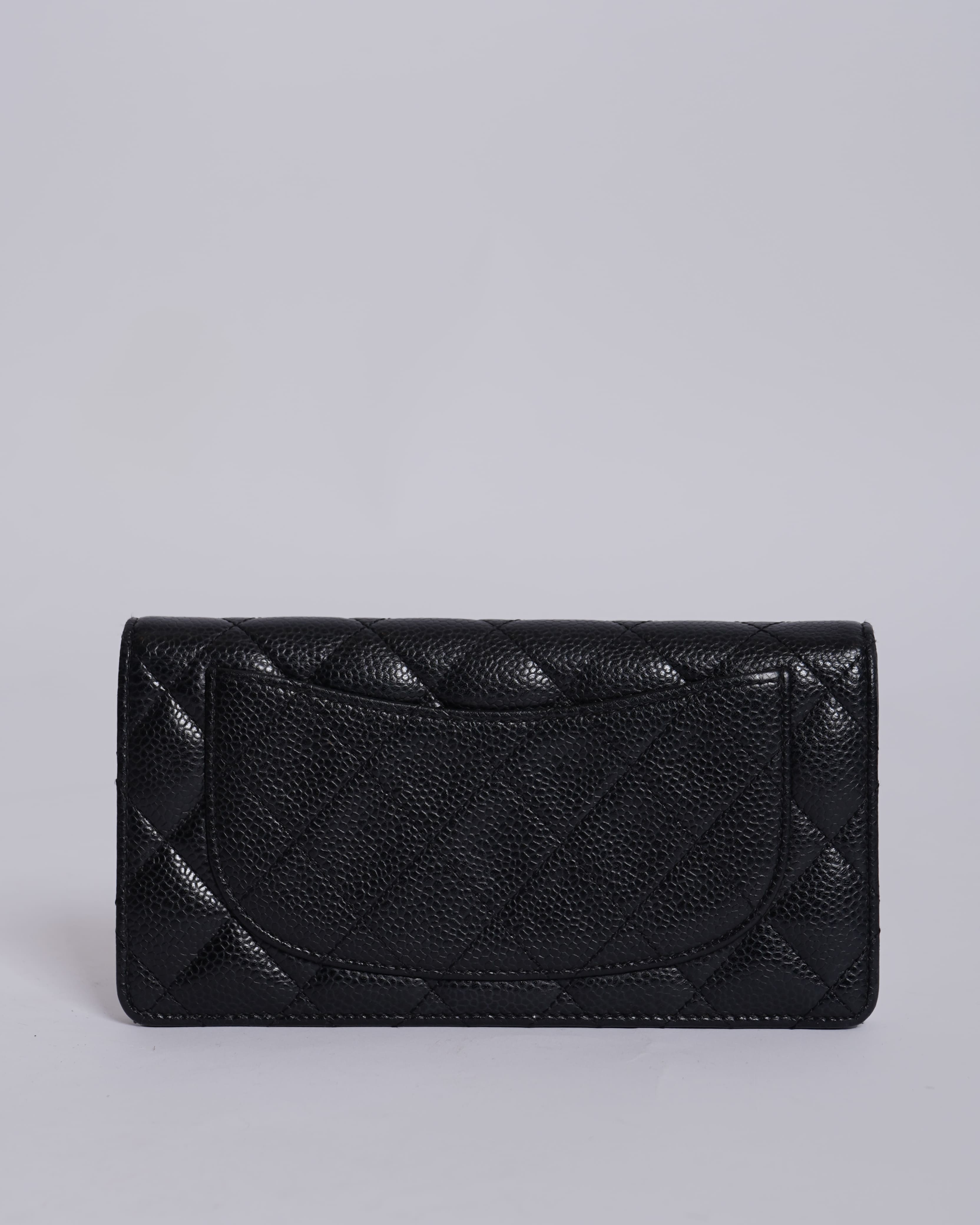 Chanel Quilted Timeless Classic Wallet In Black