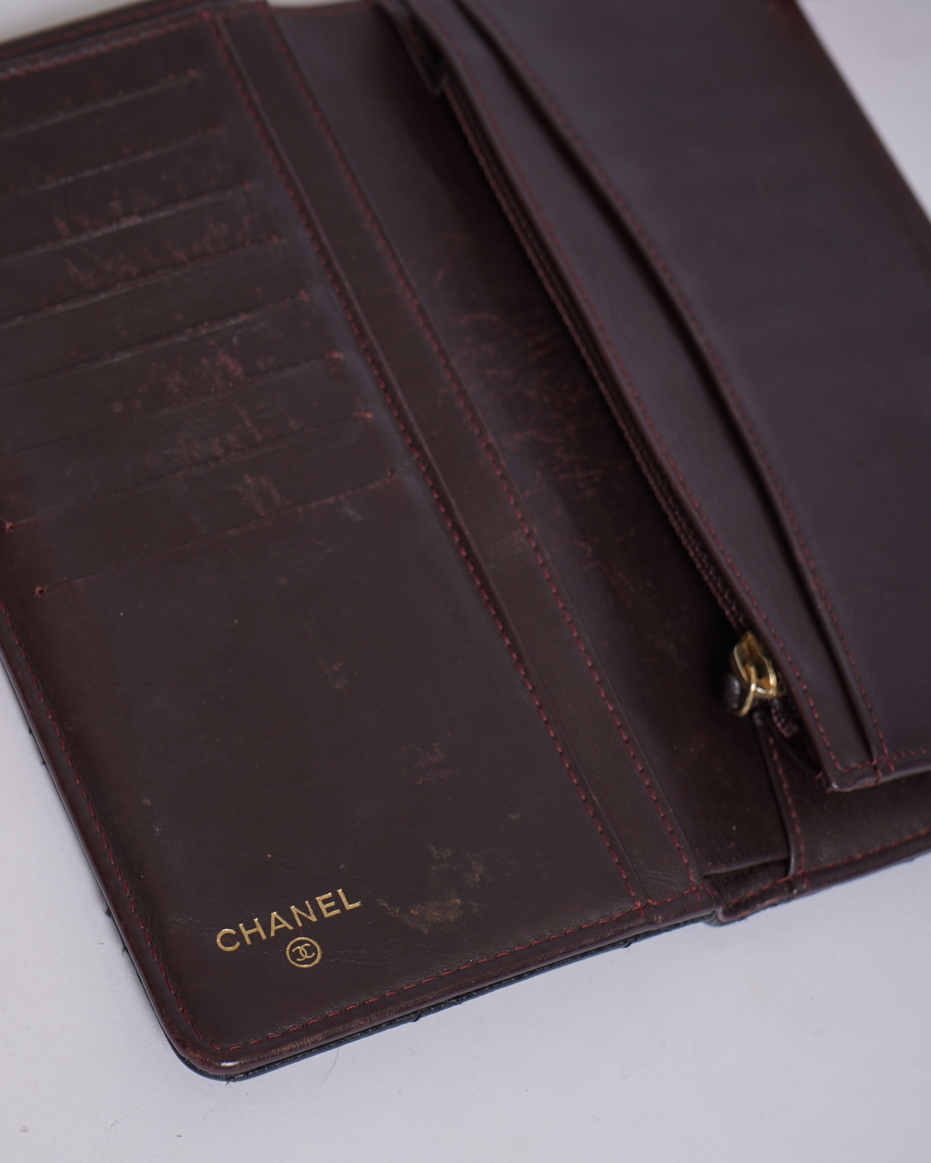 Chanel Quilted Timeless Classic Wallet In Black