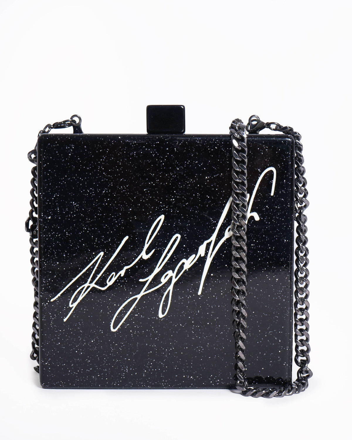 Karl Lagerfeld for Cover Story black medium clutch