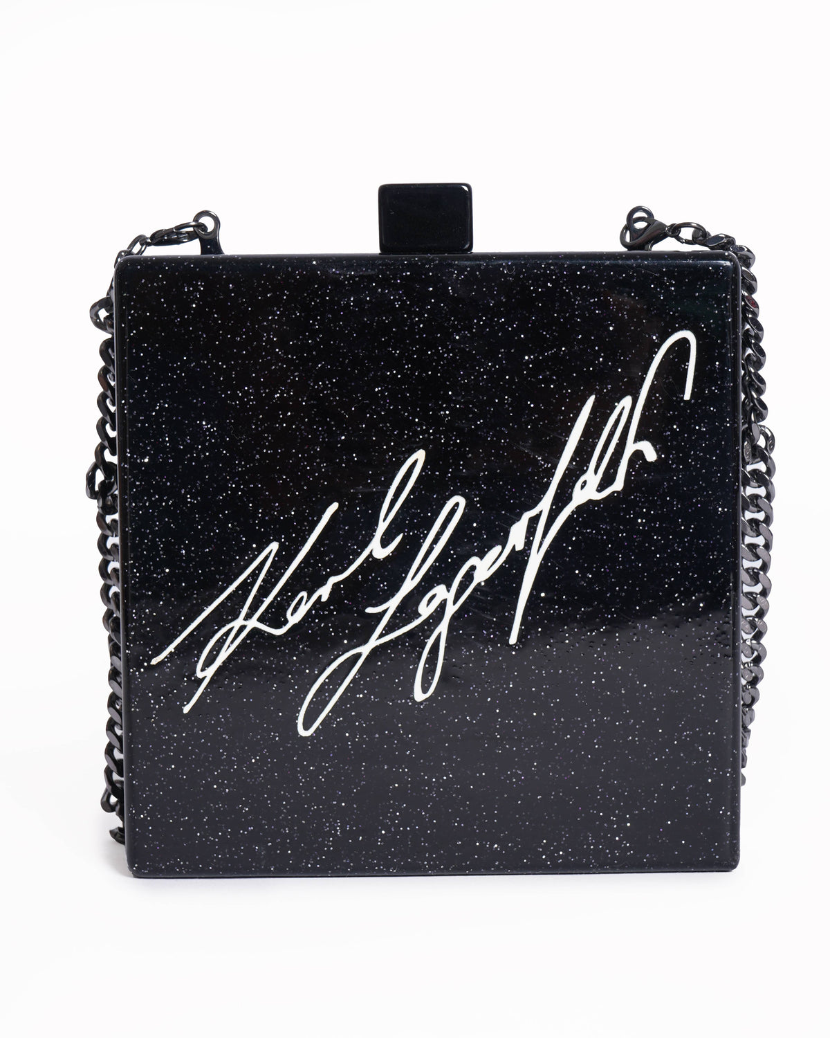 Karl Lagerfeld for Cover Story black medium clutch
