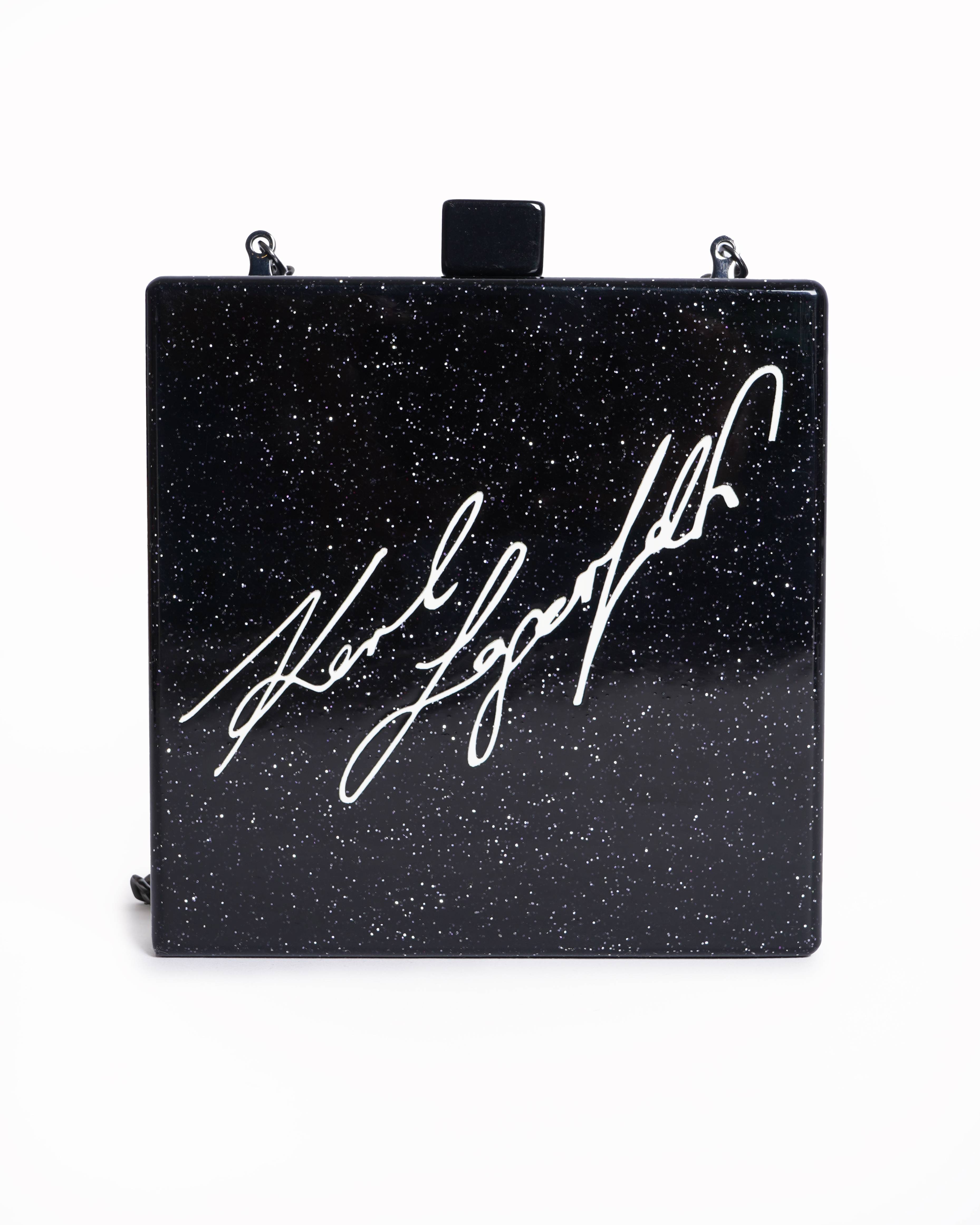 Karl Lagerfeld for Cover Story black medium clutch