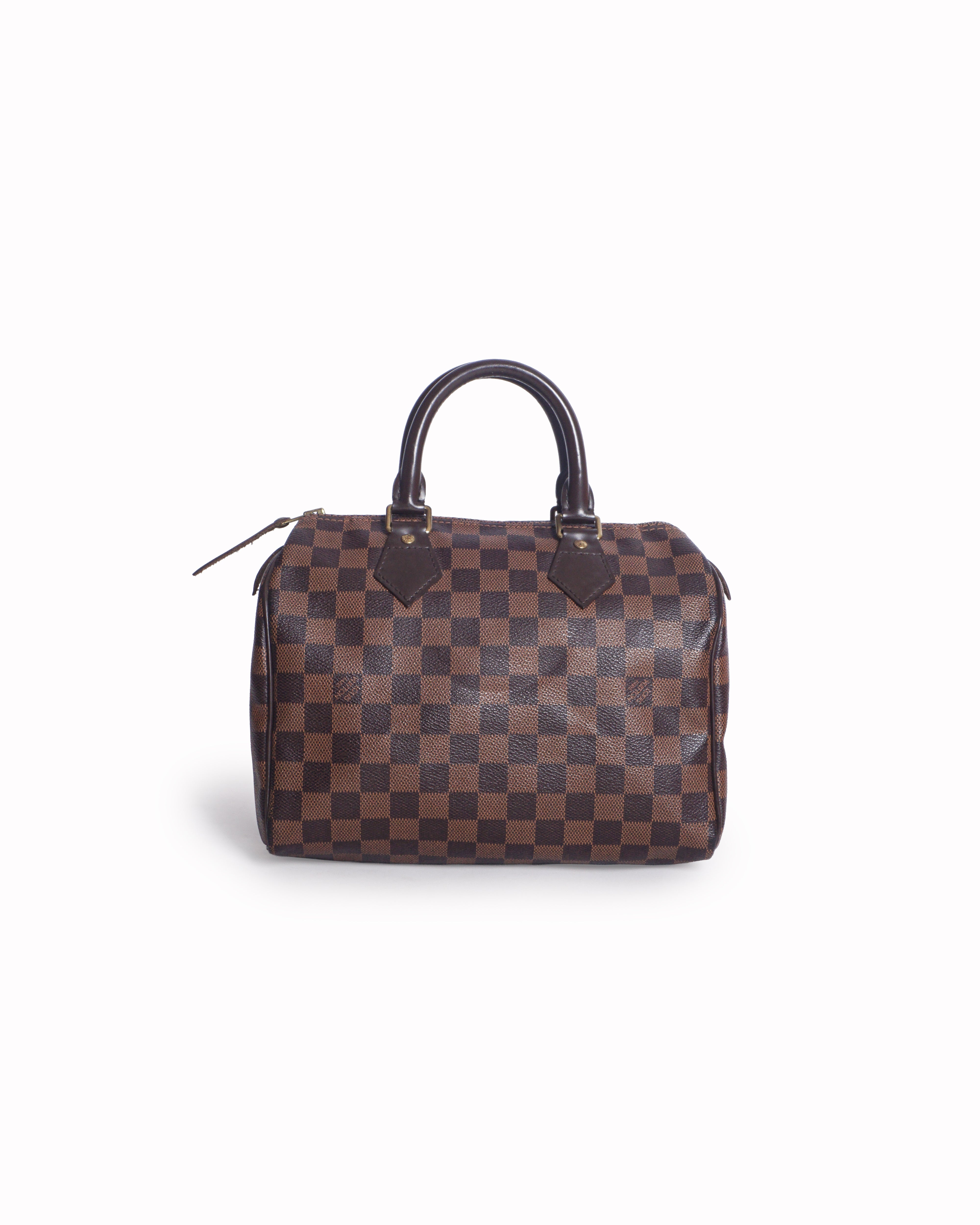 Louis Vuitton Speedy 25 Damier Ebene Canvas Bag