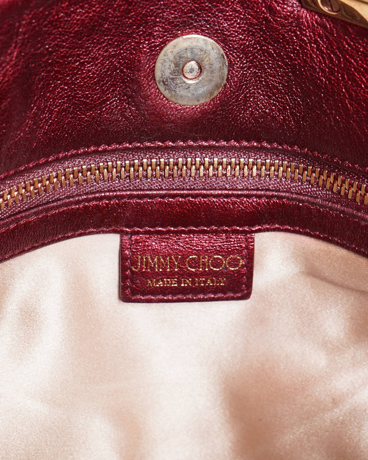 Jimmy choo chandra crystal embellished clutch in red