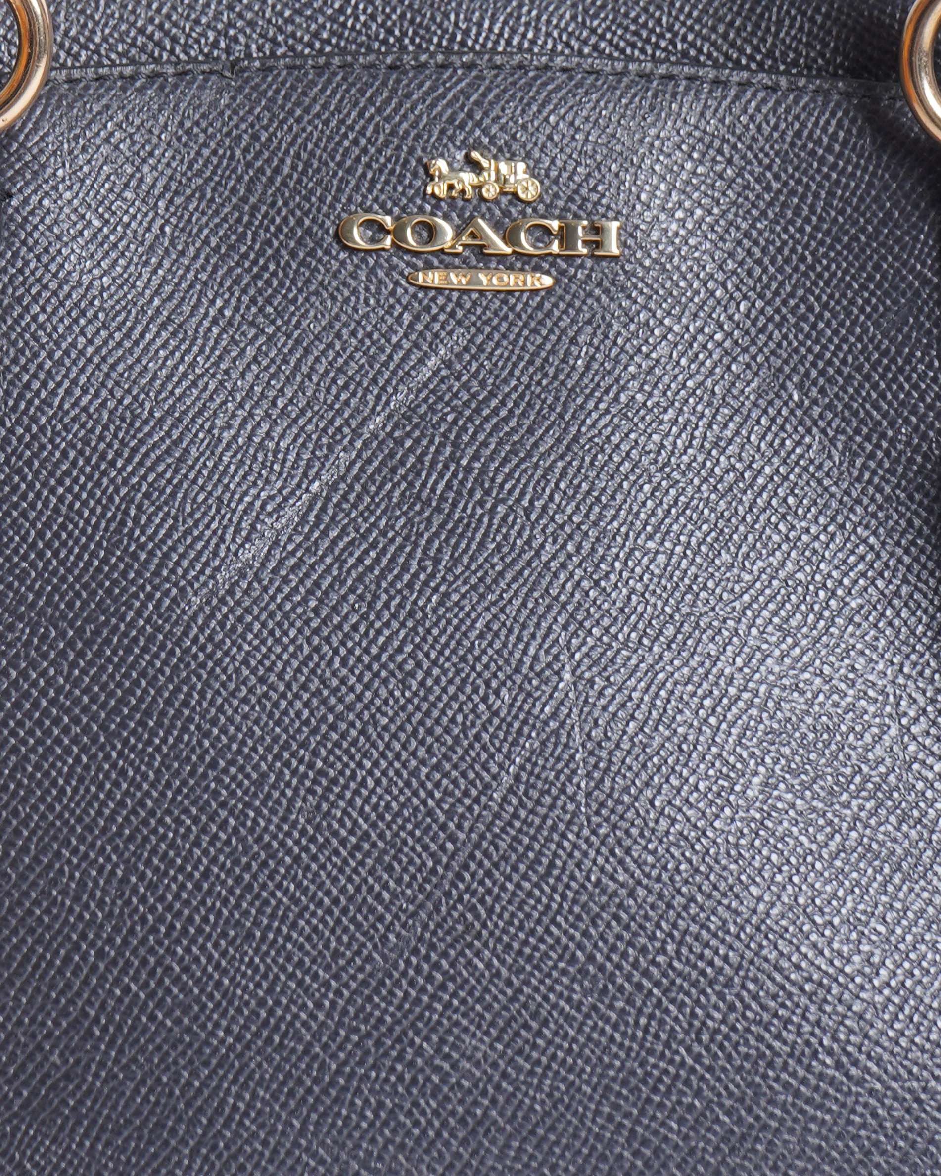 Coach black leather christie carryall satchel