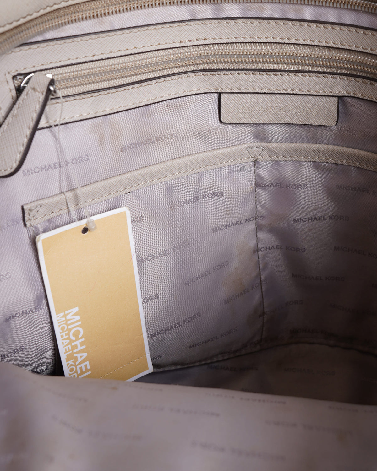 Michael Kors Taupe Tote Bag