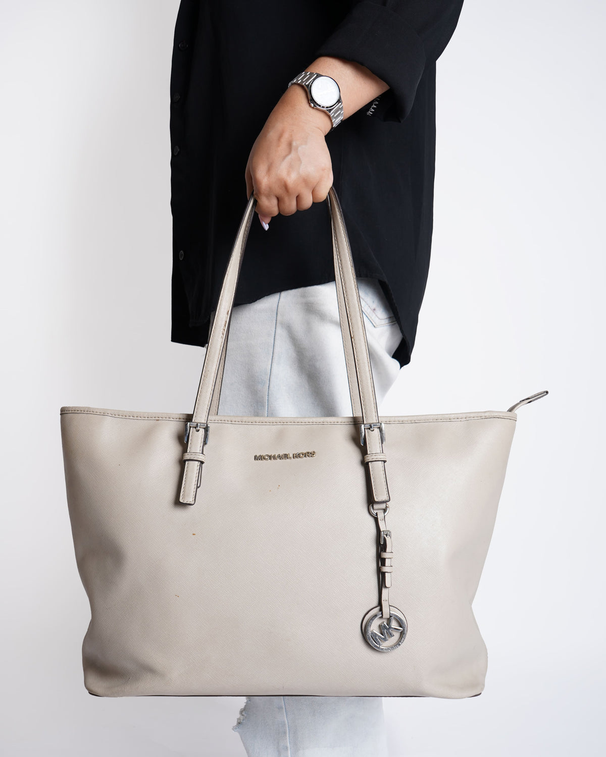 Michael Kors Taupe Tote Bag