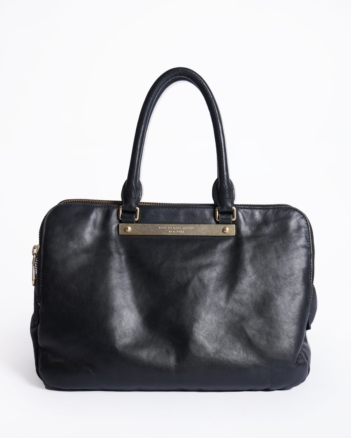 Marc By Marc Jacobs Black Leather Work tote Bag