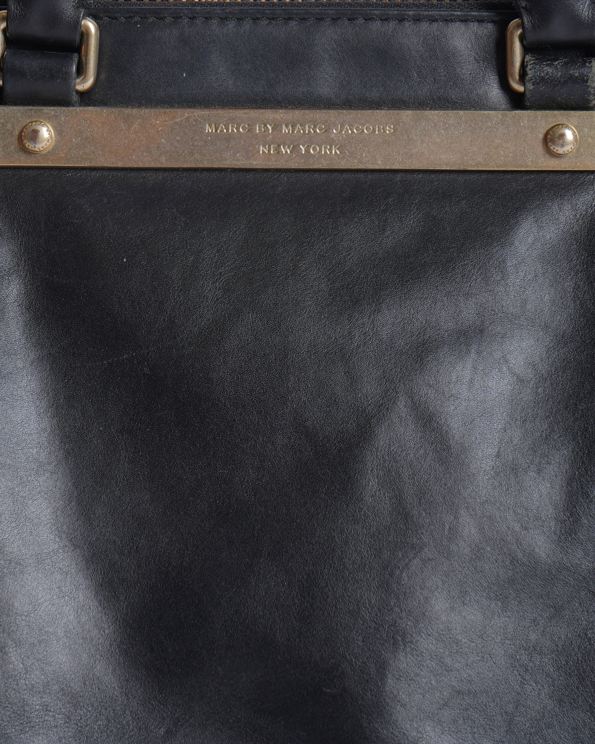 Marc By Marc Jacobs Black Leather Work tote Bag