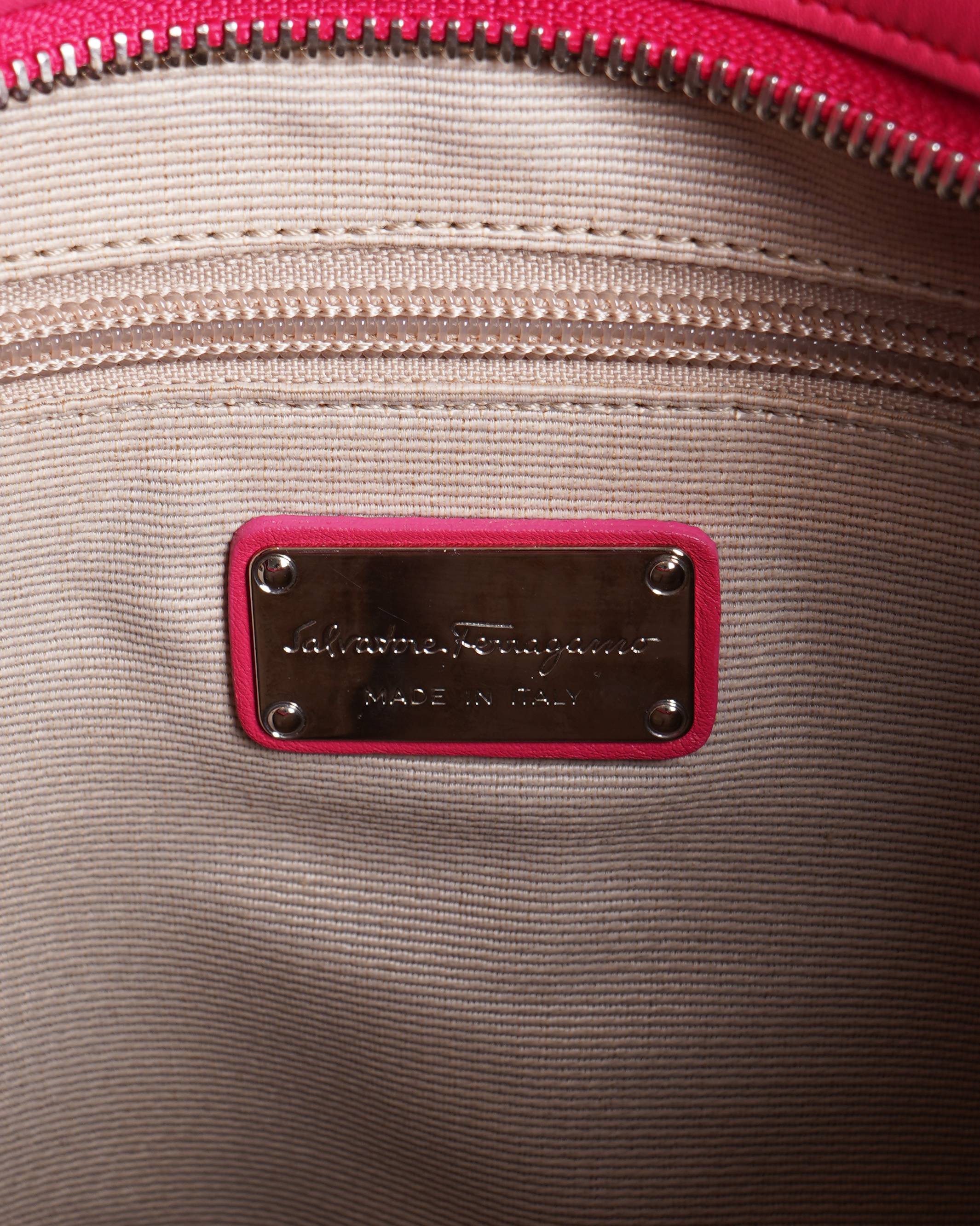 Salvatore Ferragamo sofia straw handbag