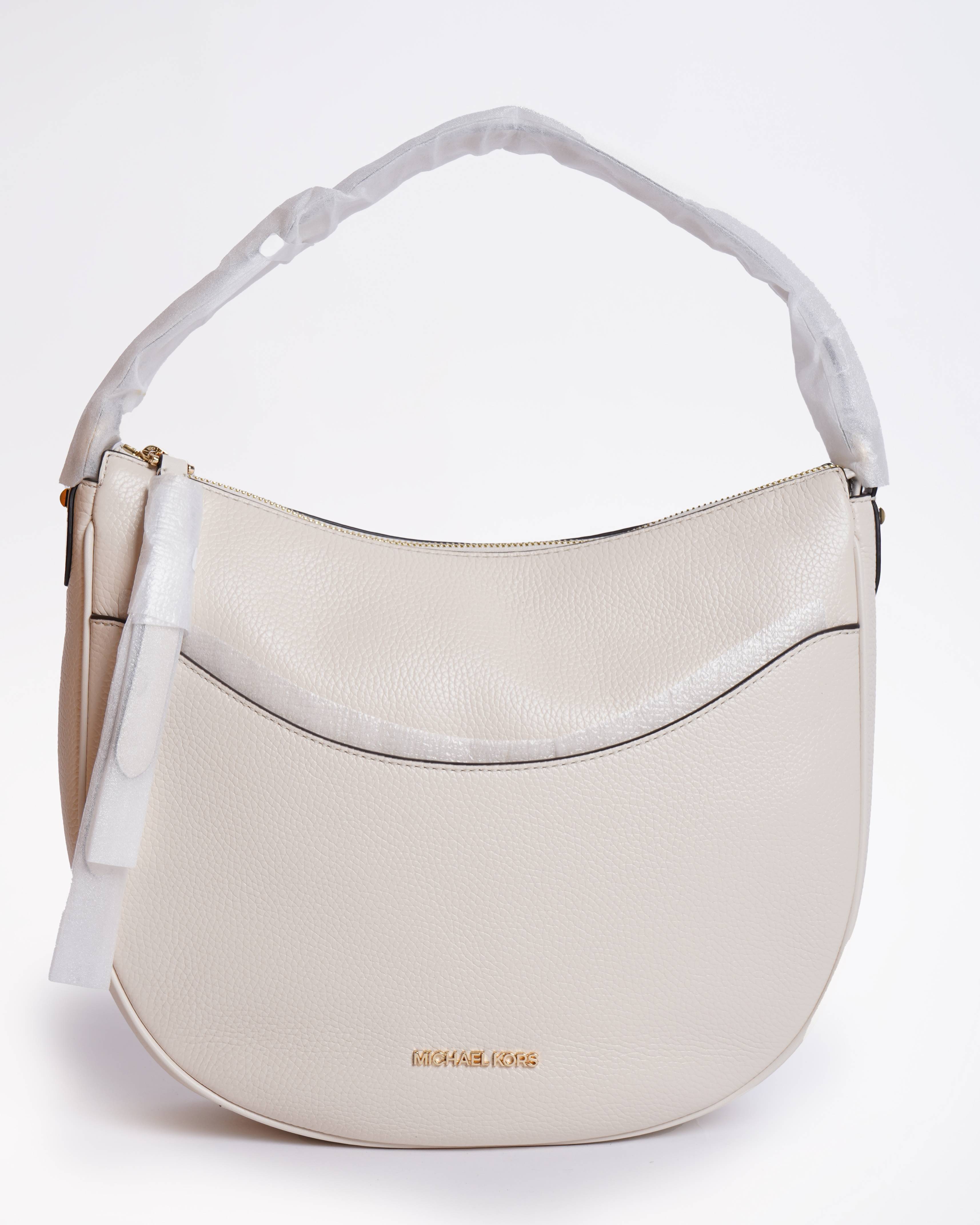 New Michael Kors Large Dover Half Moon Top Handle Bag