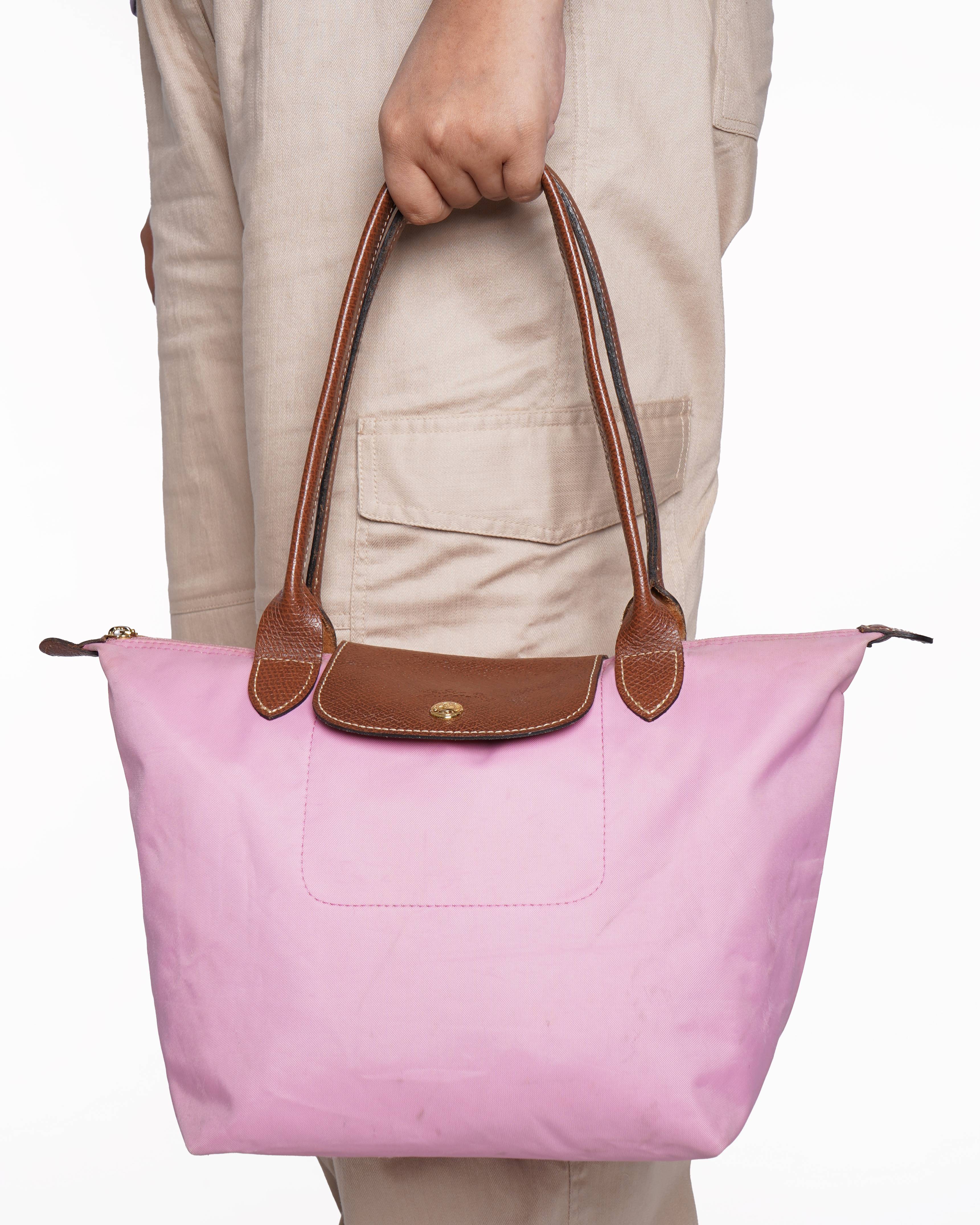 Longchamp Le Pliage Tote Bag in pink