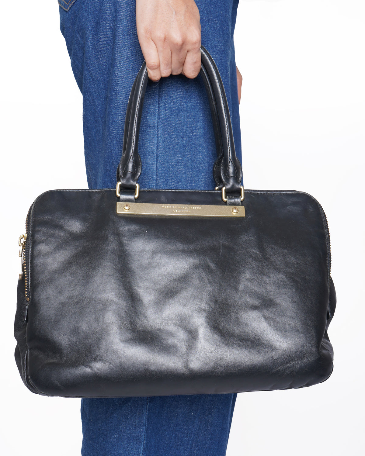 Marc By Marc Jacobs Black Leather Work tote Bag