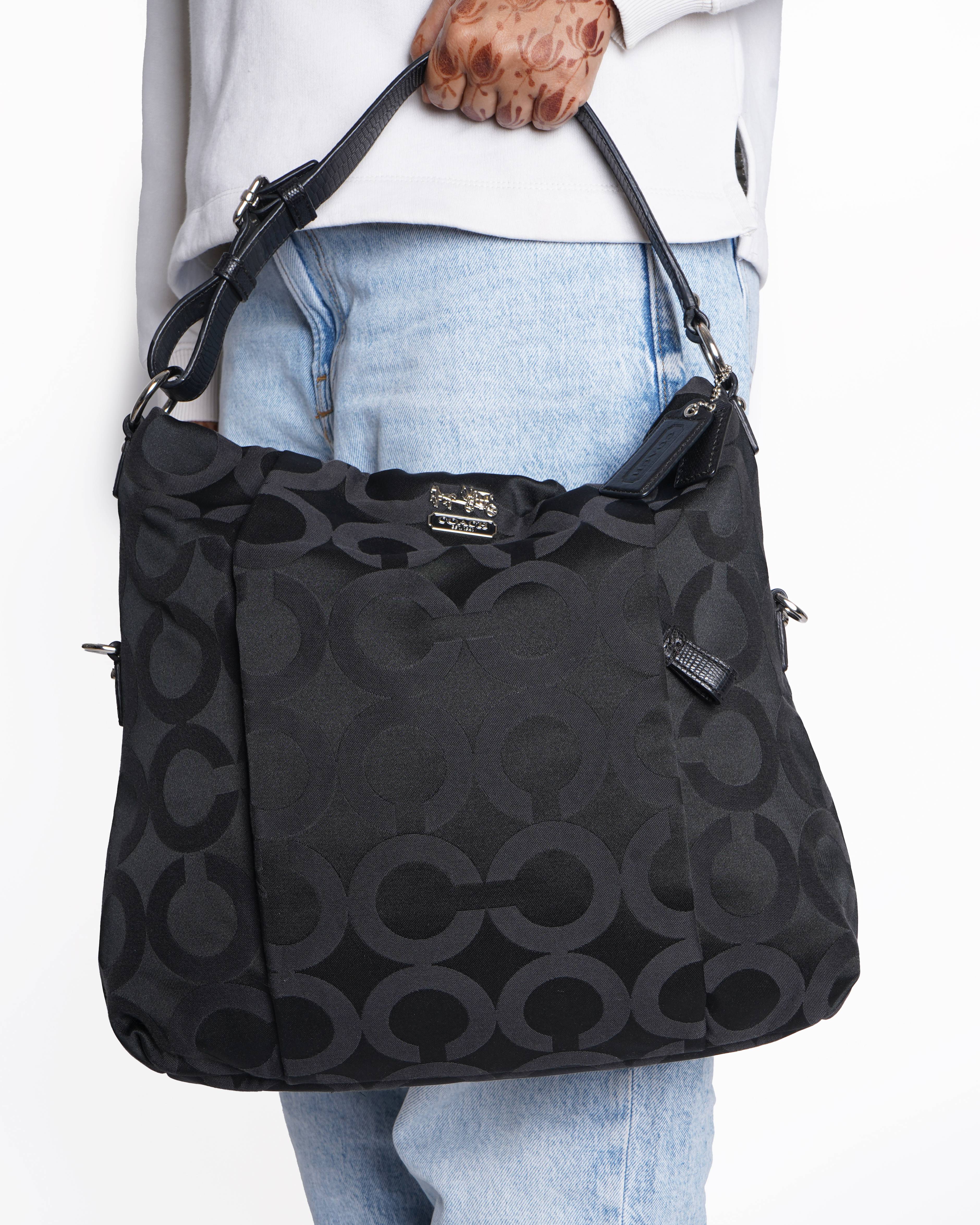 Coach Madison signature c print hobo shoulder bag