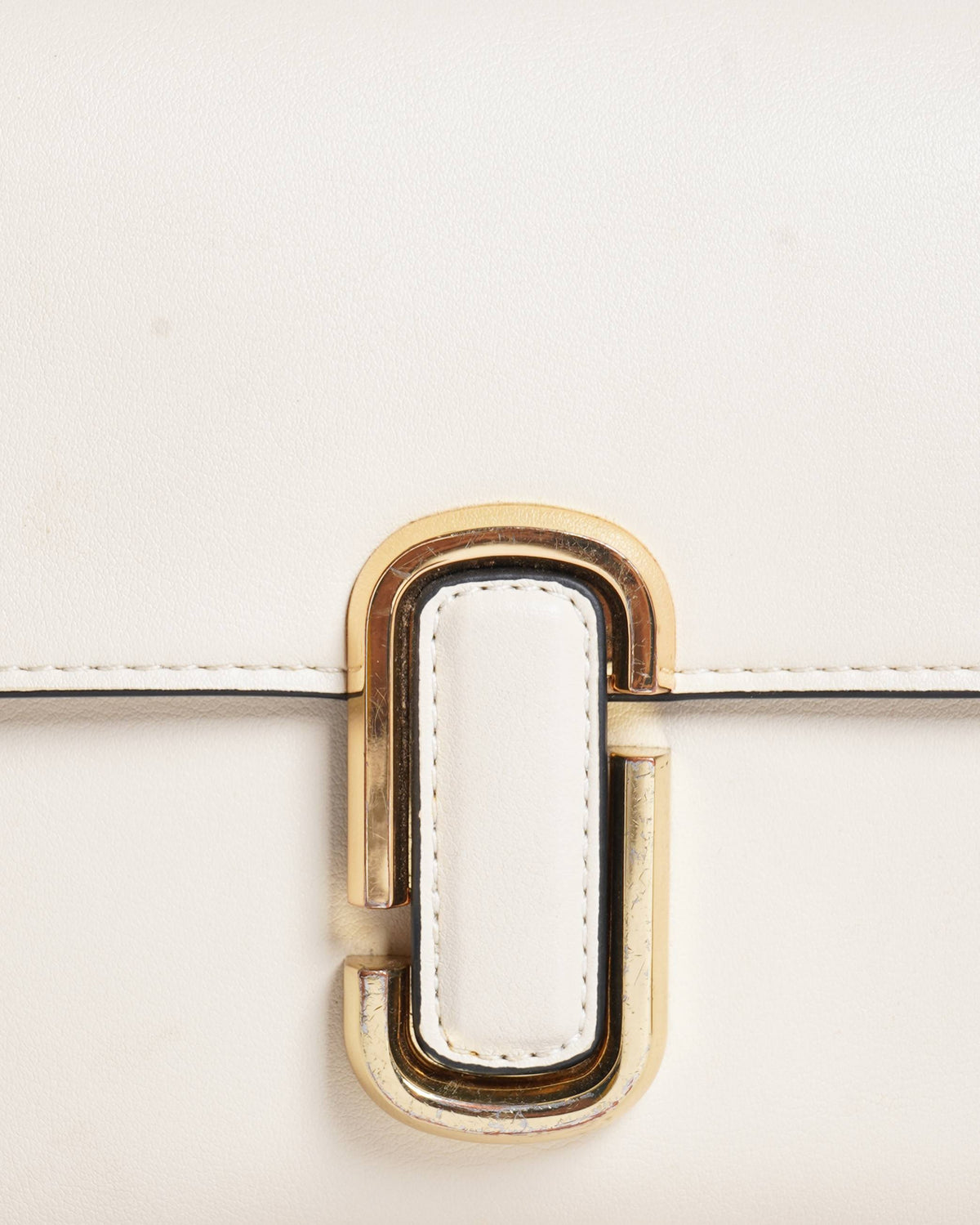 Marc jacobs Off white Leather Flap Shoulder Bag