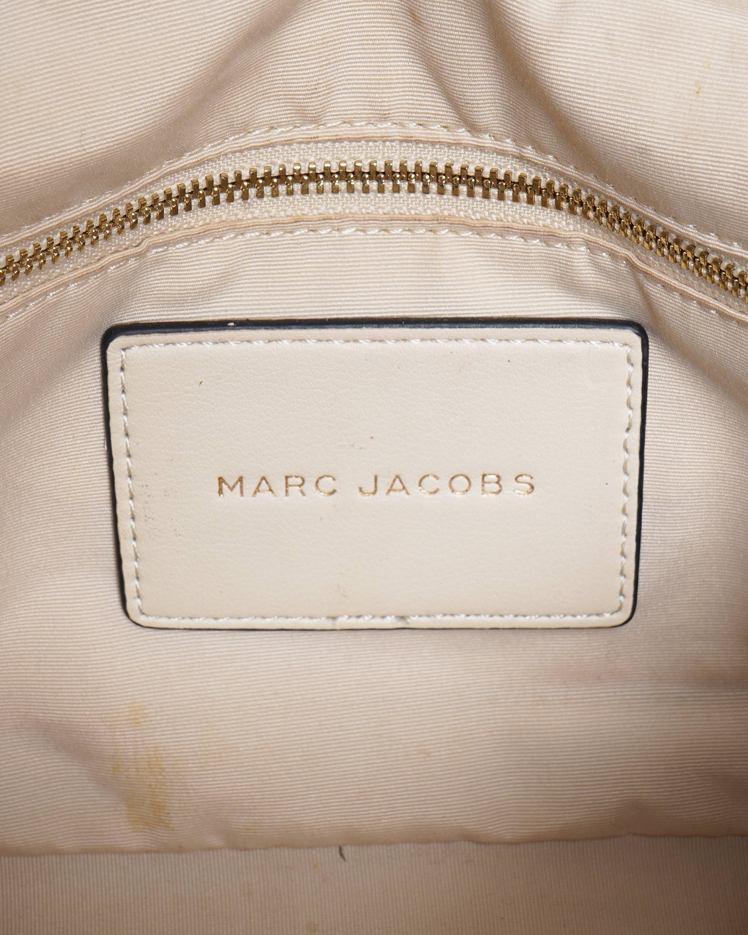 Marc jacobs Off white Leather Flap Shoulder Bag