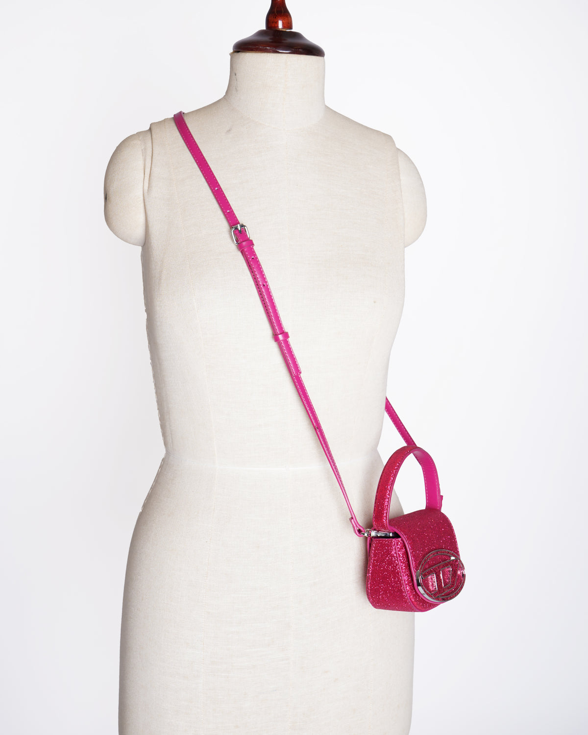 New Diesel 1DR Mini Glitter crossbody Bag