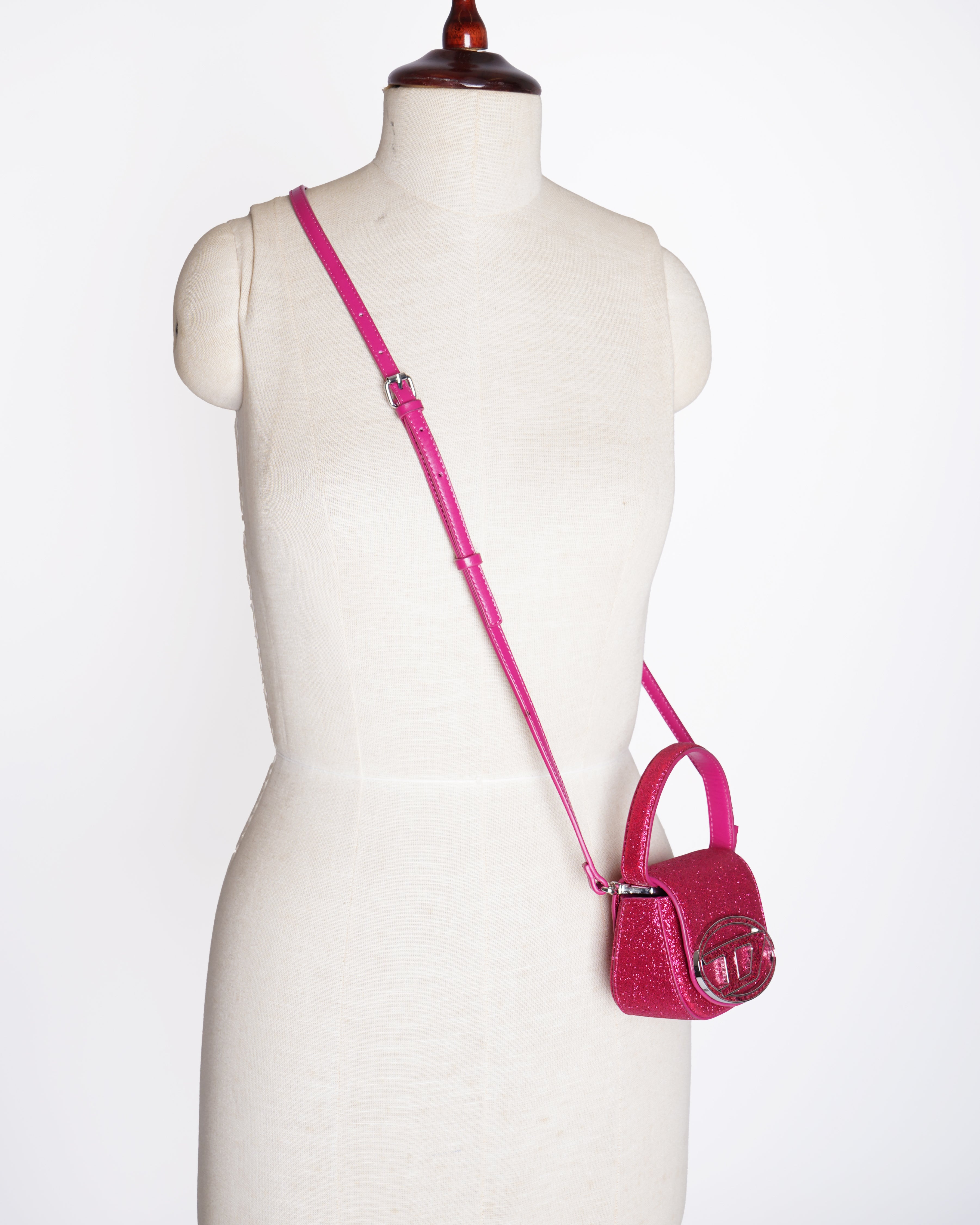 New Diesel 1DR Mini Glitter crossbody Bag