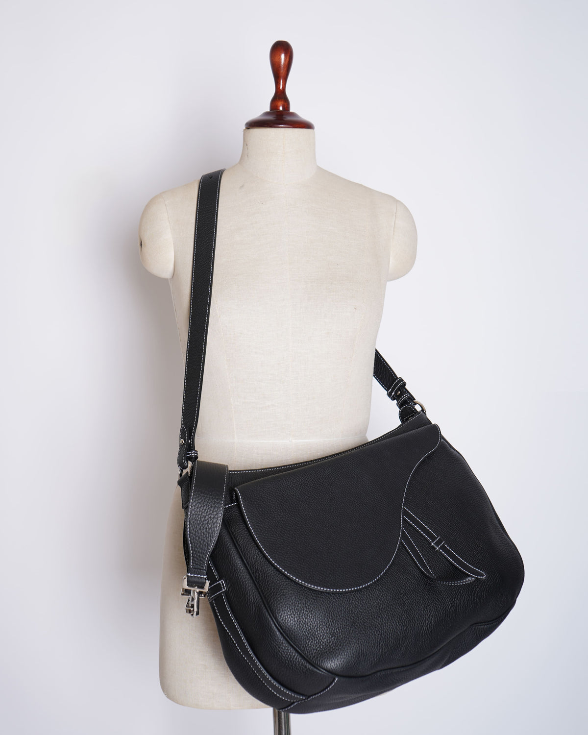 New Christian Dior Soft Leather Saddle Bag