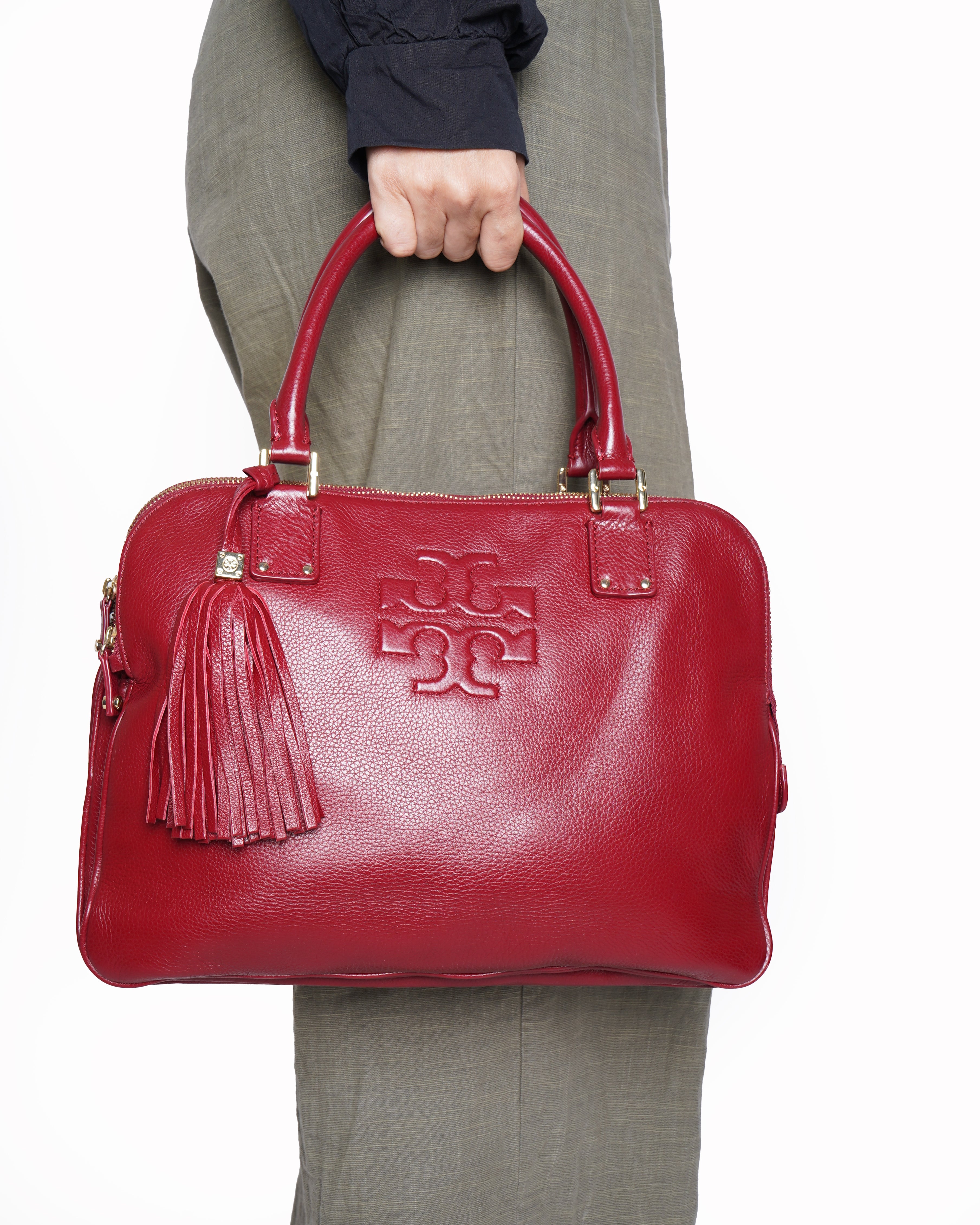 Tory Burch Thea Triple Zip Satchel