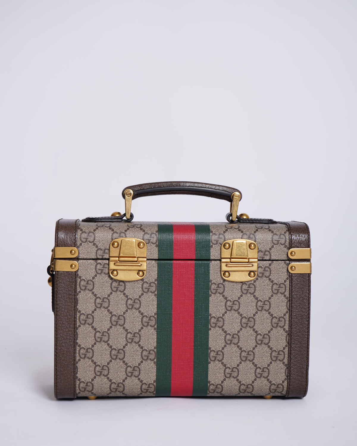 Gucci Savoy Brown GG Supreme Canvas Beauty Case