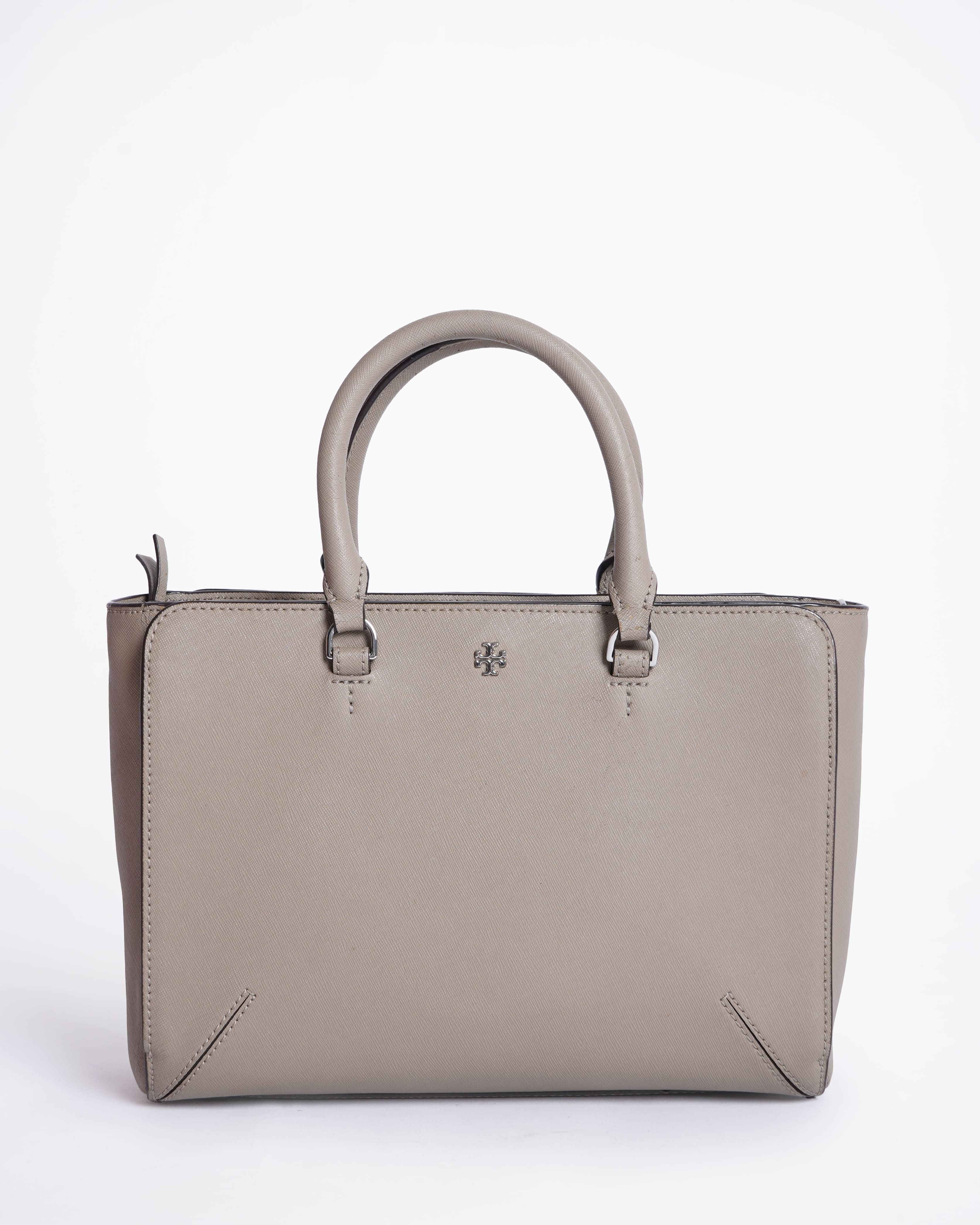 Tory Burch Top Handle Bag In Grey