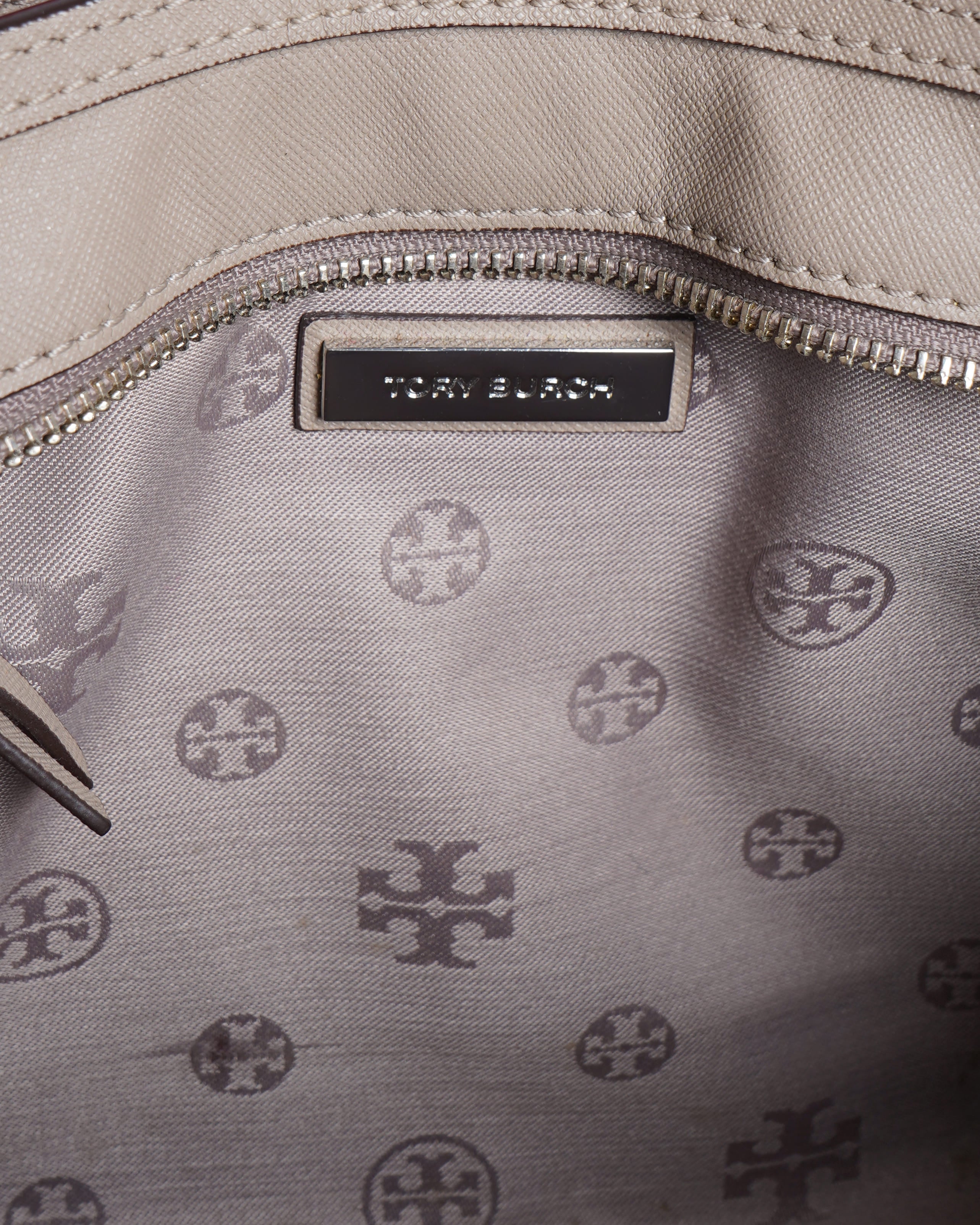 Tory Burch Top Handle Bag In Grey