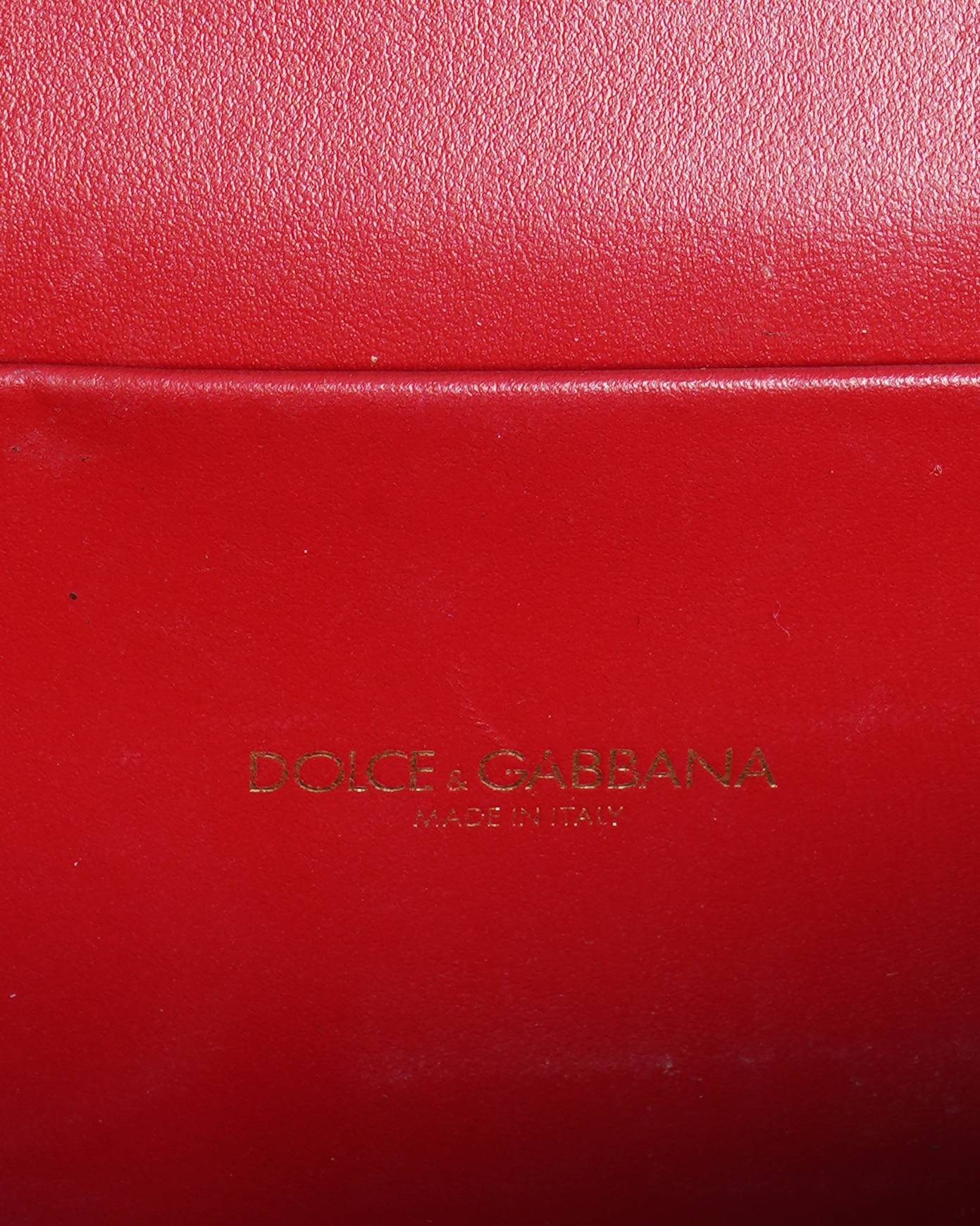 Dolce & Gabbana Red Leather Devotion Belt Bag