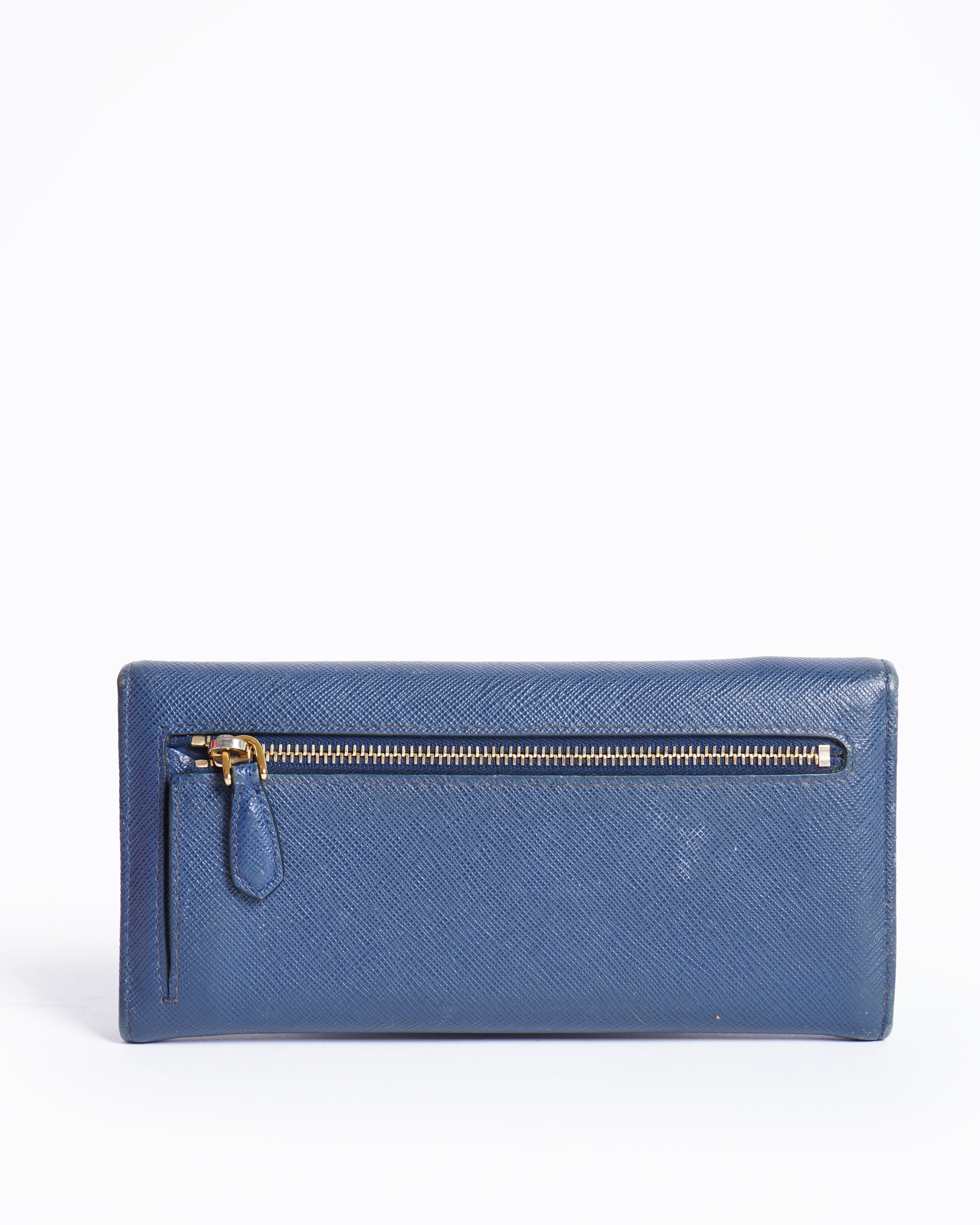 PRADA Fold Purse Wallet Saffiano Wallet